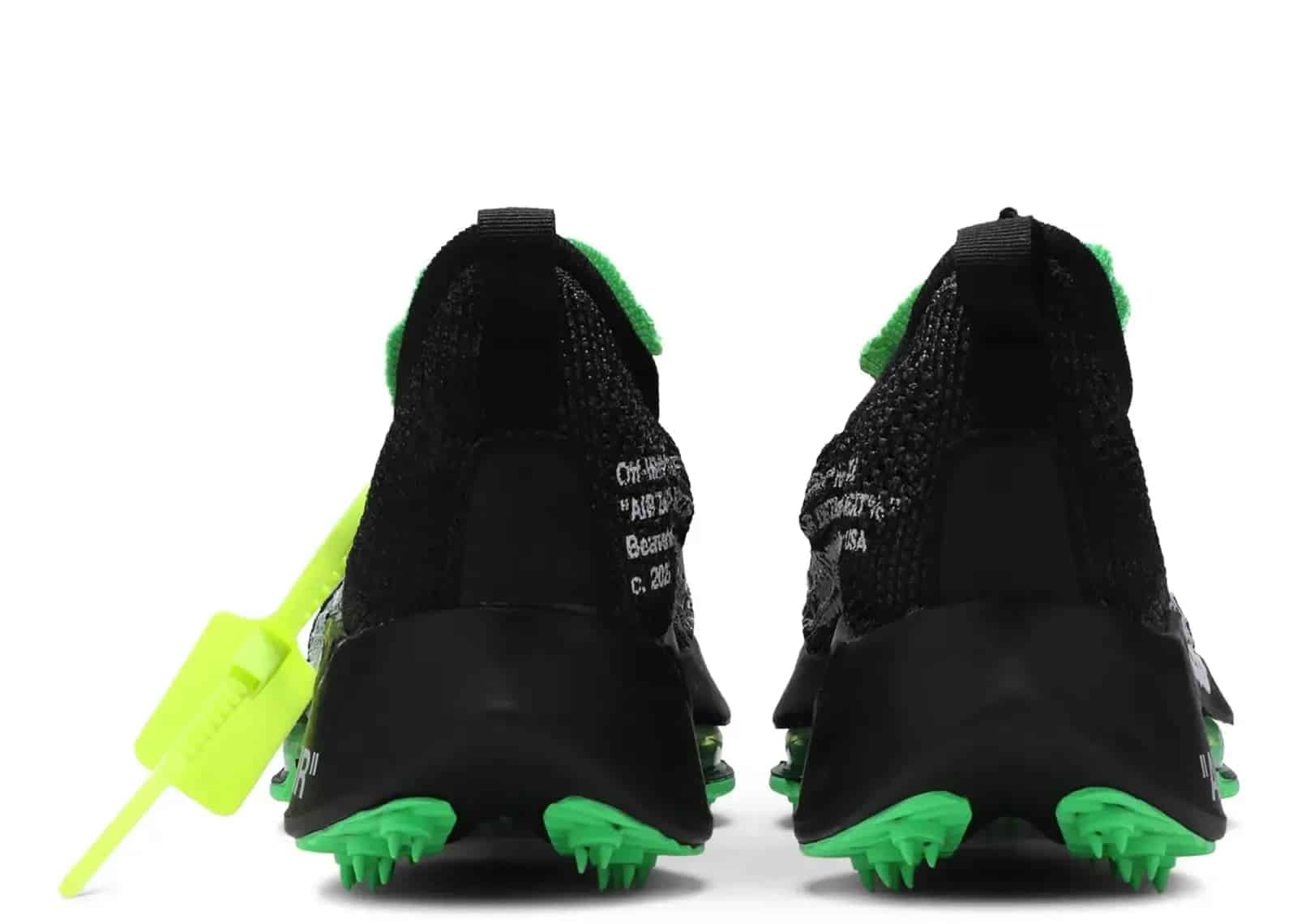 Nike Air Zoom Tempo Next Flyknit Off-White Black Scream Green - Sneaker Türkiye