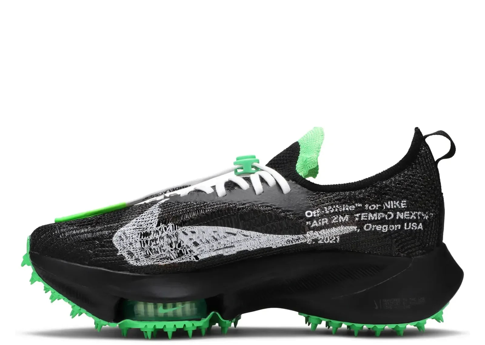 Nike Air Zoom Tempo Next Flyknit Off-White Black Scream Green - Sneaker Türkiye