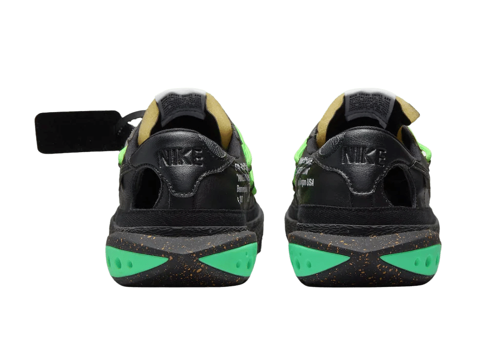 Nike Blazer Low Off-White Black Electro Green - Sneaker Türkiye