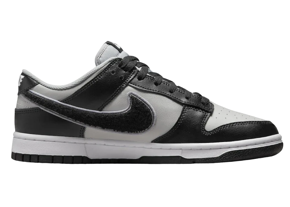 Nike Dunk Low Chenille Swoosh Black Grey - Sneaker Türkiye