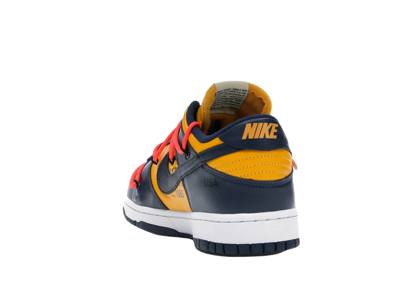 Nike Dunk Low Off-White University Gold Midnight Navy - Sneaker Türkiye