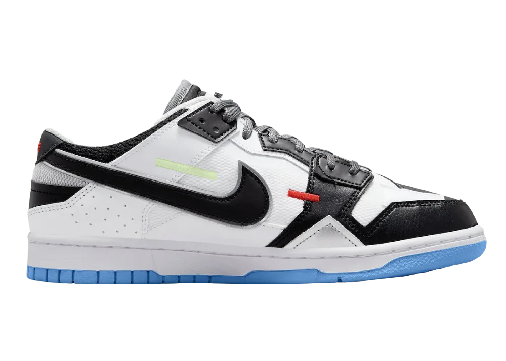 Nike Dunk Low Scrap Black Neutral Grey University Blue White - Sneaker Türkiye