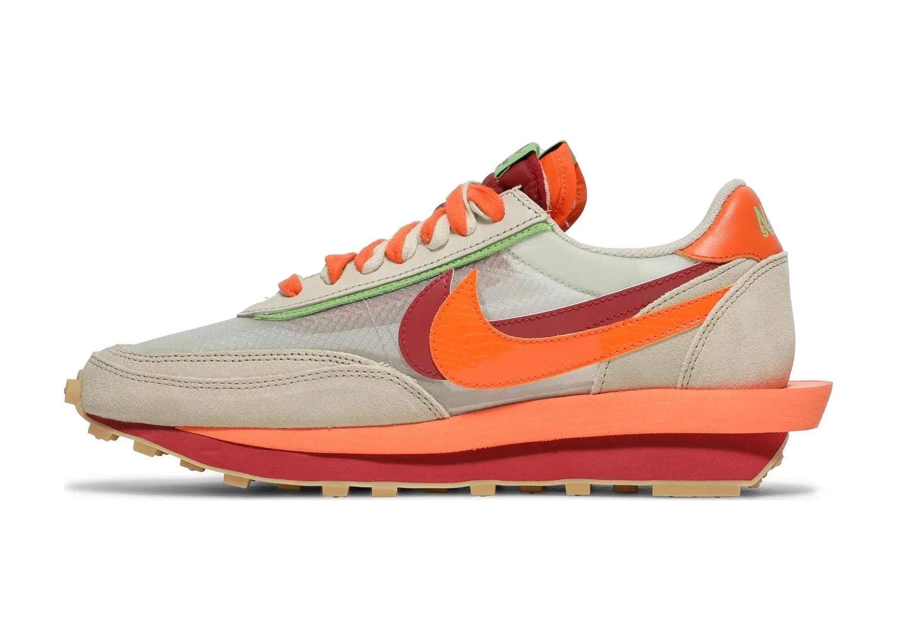 Nike LD Waffle Sacai CLOT Kiss Of Death Net Orange Blaze - Sneaker Türkiye