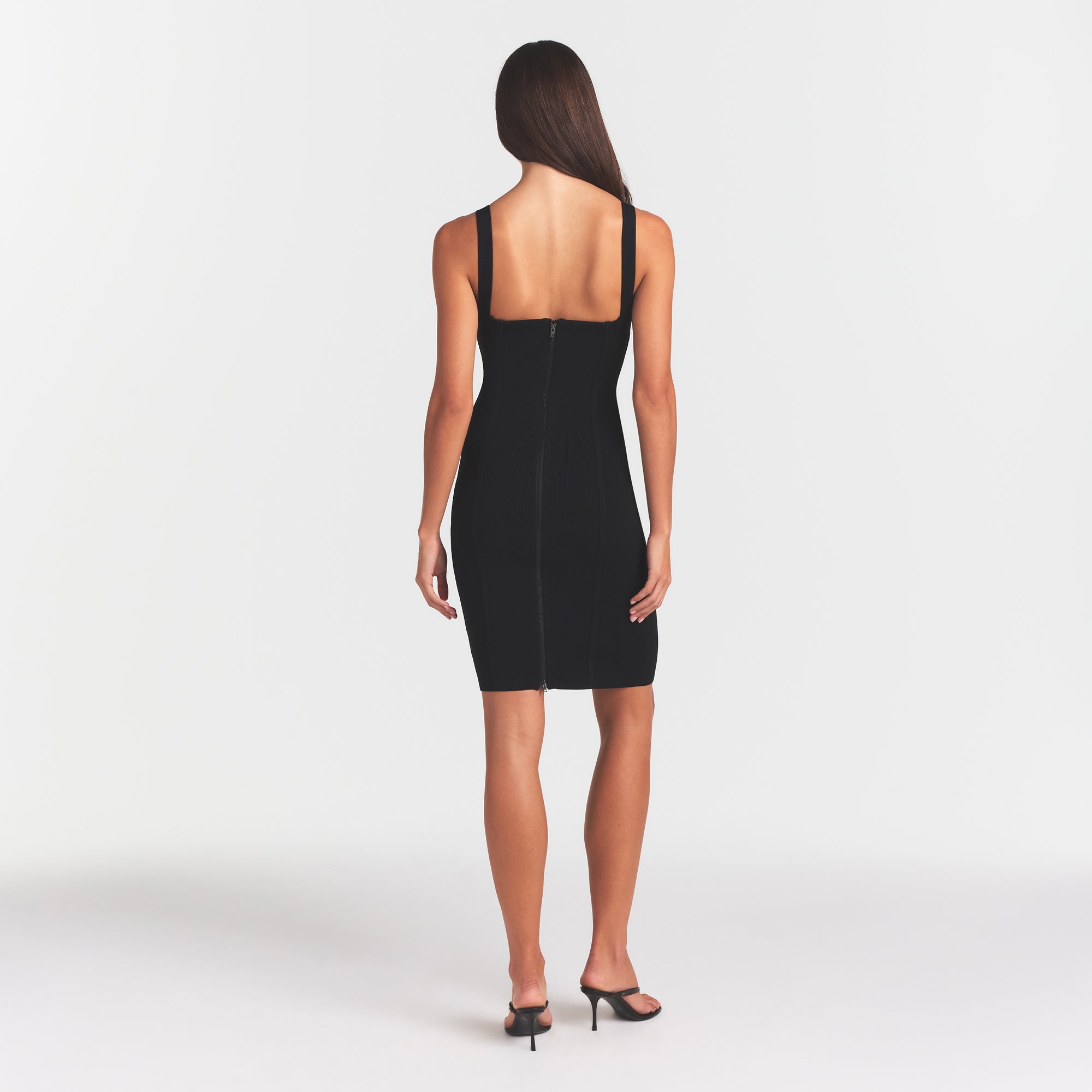 SKIMS REFINED KNIT MIDI DRESS | OBSIDIAN - Sneaker Türkiye