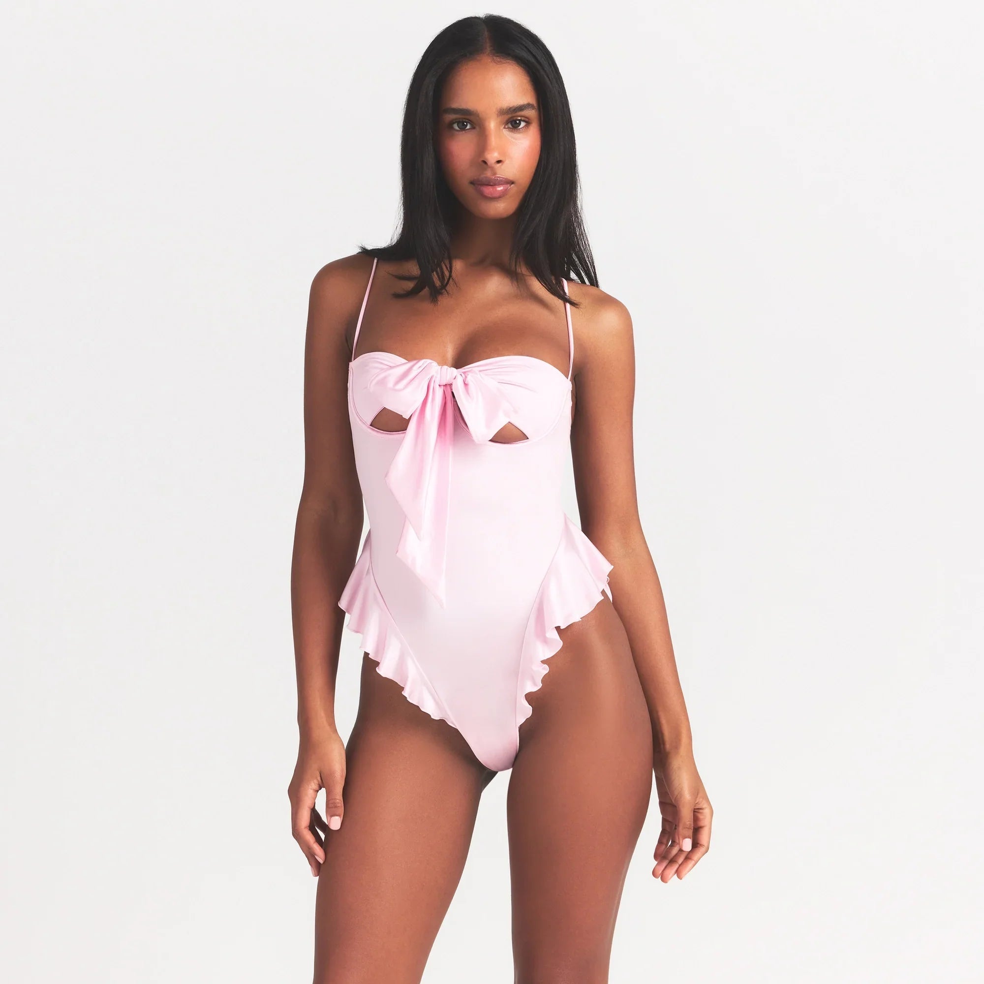 SKIMS STRETCH SATIN TIE FRONT TEDDY | HALITE - Sneaker Türkiye