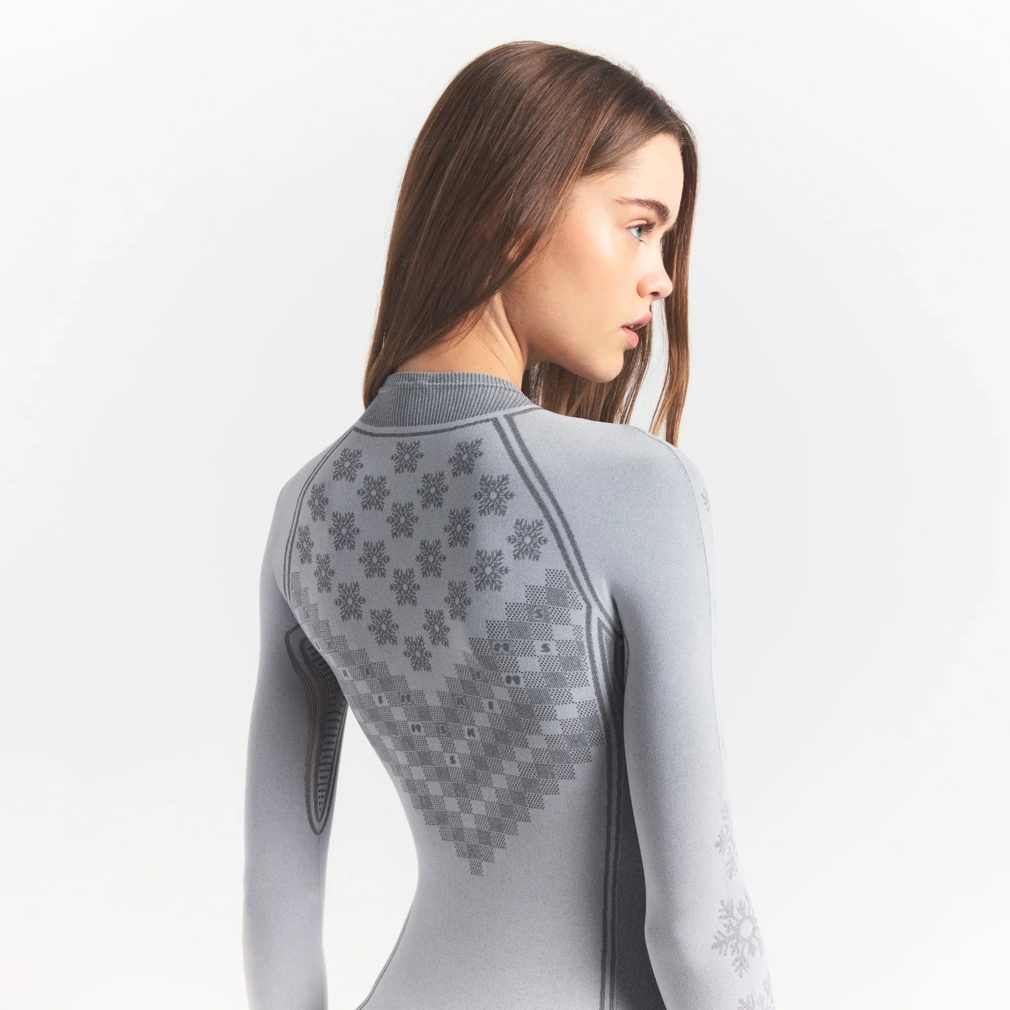 SKIMS FIRST LAYERS HALF ZIP ONESIE | MIRROR WINTER FAIR ISLE - Sneaker Türkiye