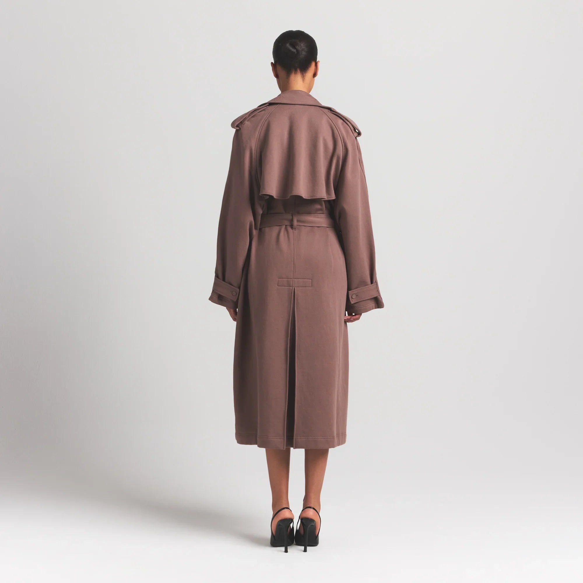 SKIMS BOYFRIEND FLEECE OVERBedenD TRENCH COAT | UMBER - Sneaker Türkiye