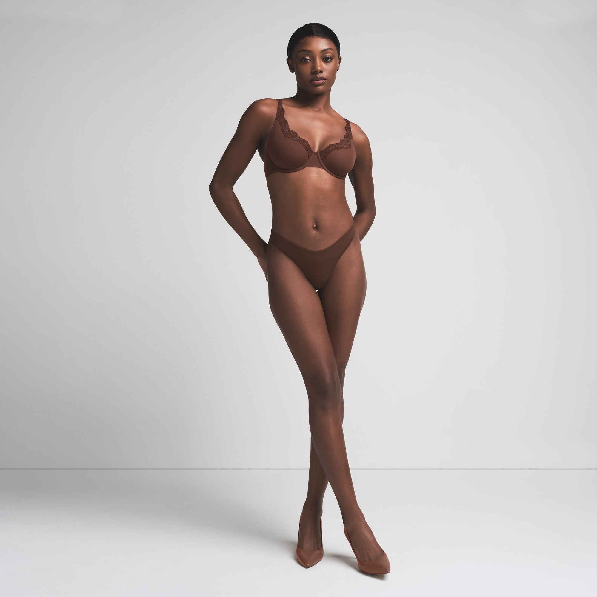 SKIMS FITS EVERYBODY LACE UNLINED FULL COVERAGE BRA | COCOA - Sneaker Türkiye