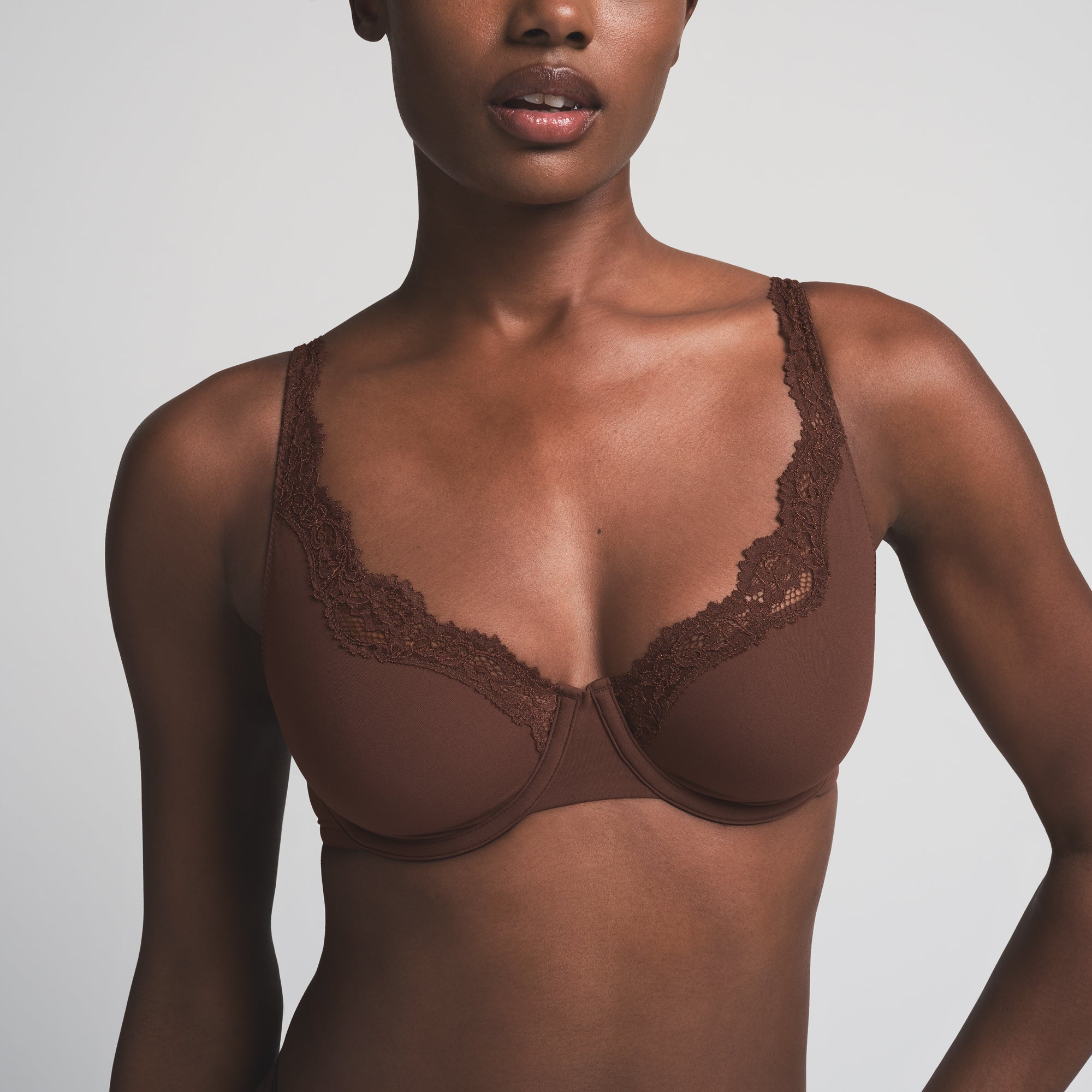 SKIMS FITS EVERYBODY LACE UNLINED FULL COVERAGE BRA | COCOA - Sneaker Türkiye