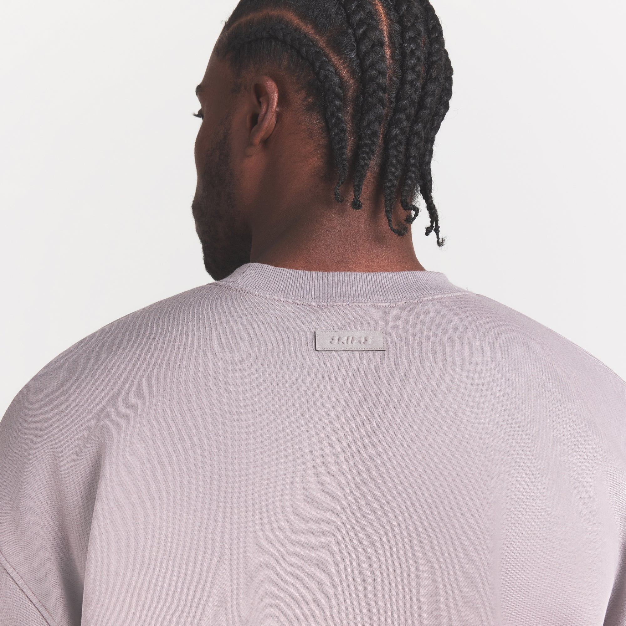 SKIMS FLEECE LOUNGE MENS RELAXED CREWNECK | SHADOW - Sneaker Türkiye