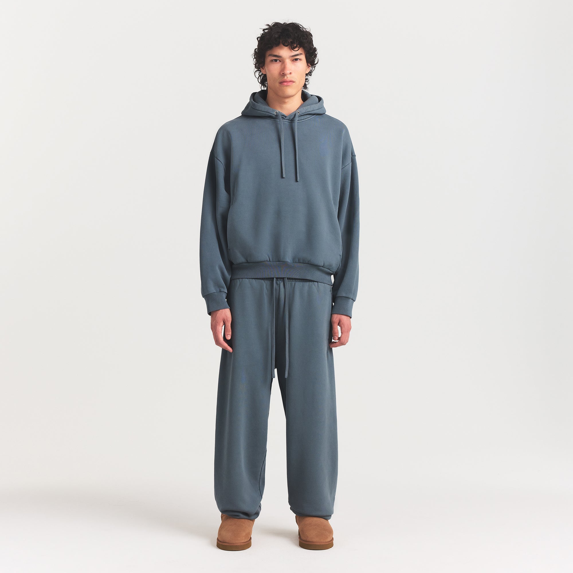 SKIMS HEAVYWEIGHT FLEECE MENS HOODIE | KYANITE - Sneaker Türkiye