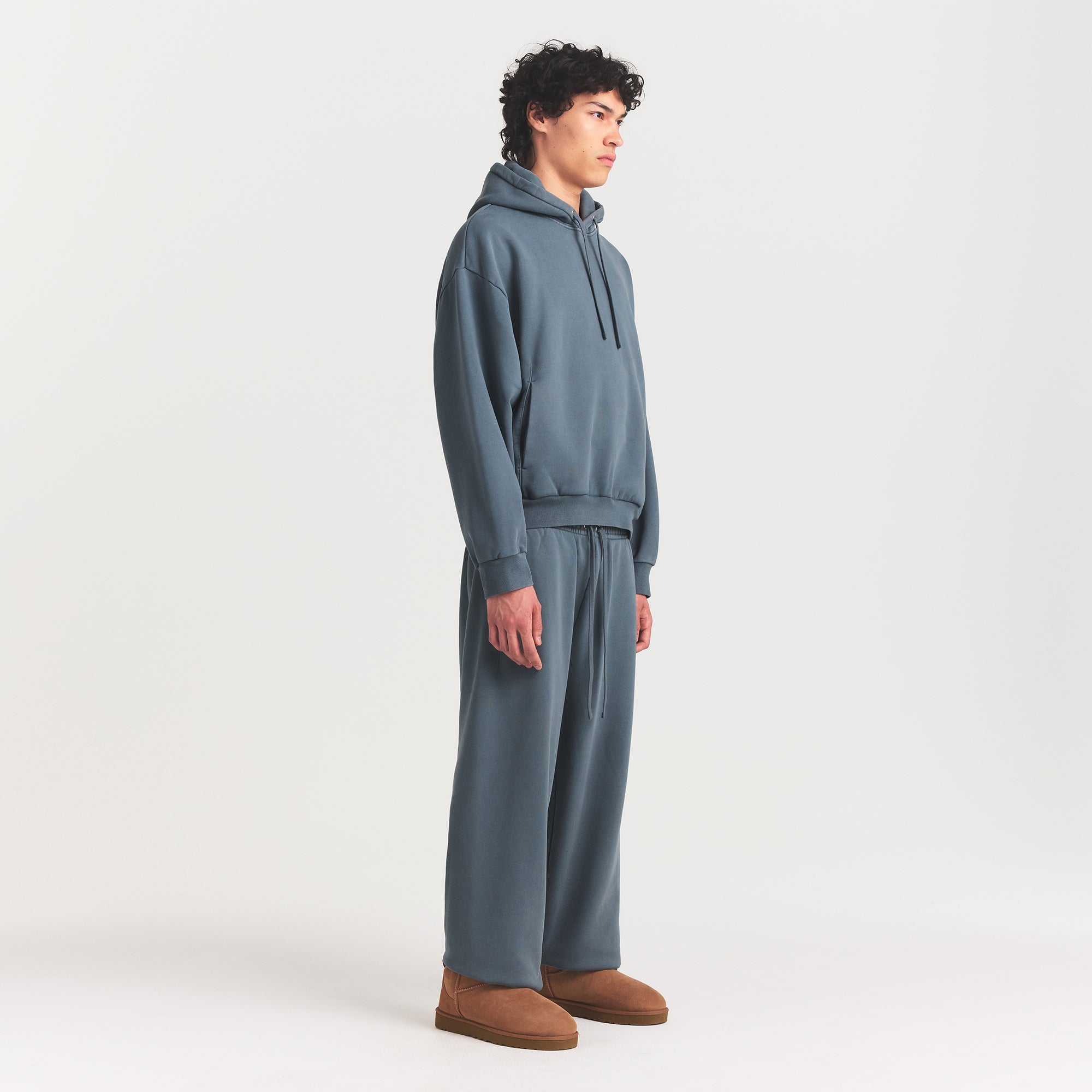 SKIMS HEAVYWEIGHT FLEECE MENS HOODIE | KYANITE - Sneaker Türkiye