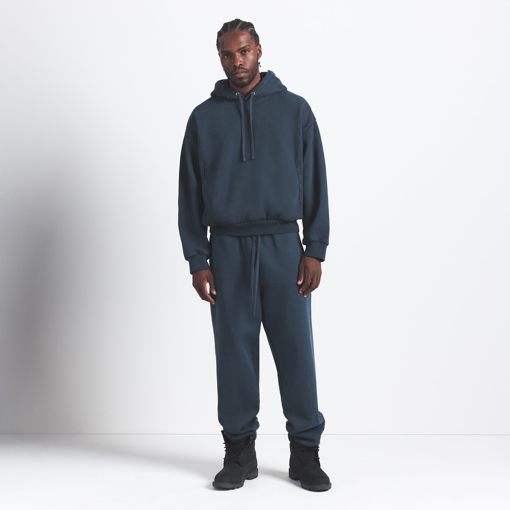 SKIMS HEAVYWEIGHT FLEECE MENS HOODIE | NAVY - Sneaker Türkiye