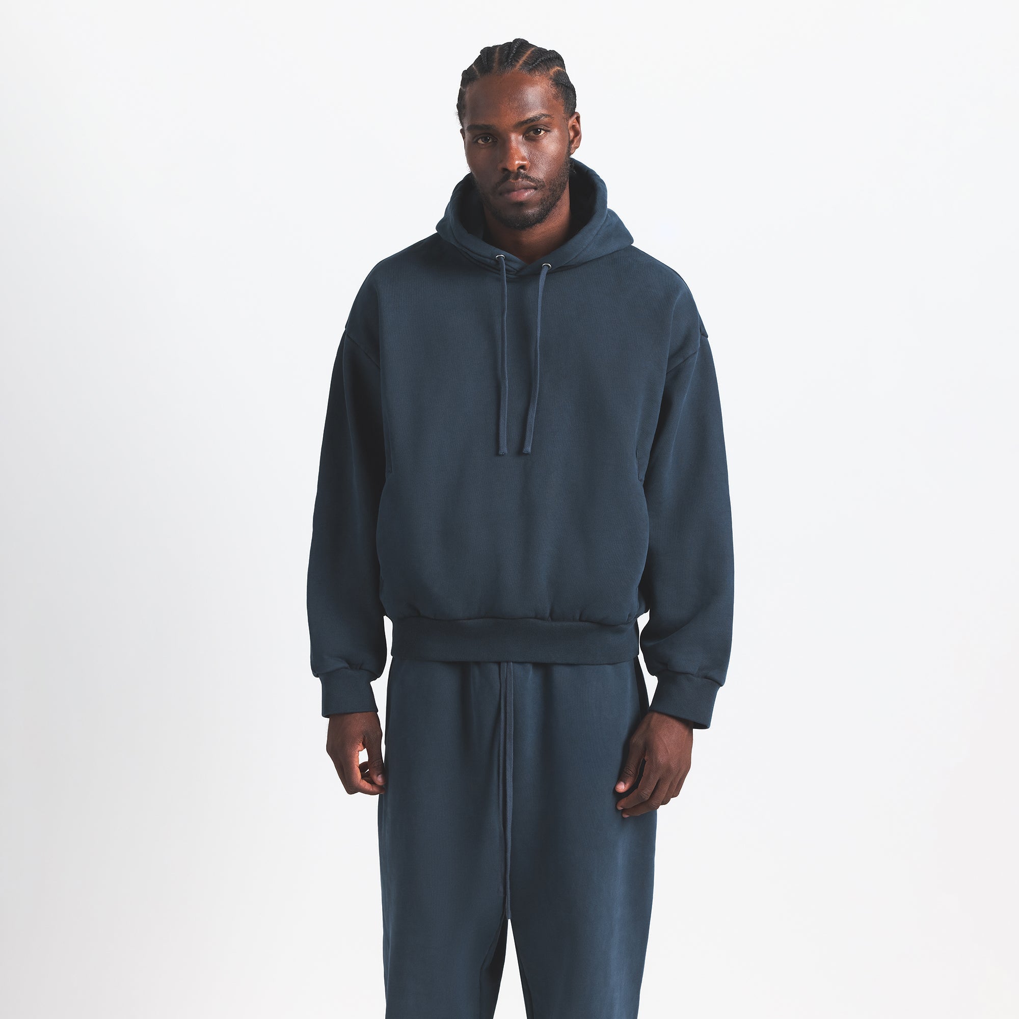 SKIMS HEAVYWEIGHT FLEECE MENS HOODIE | NAVY - Sneaker Türkiye