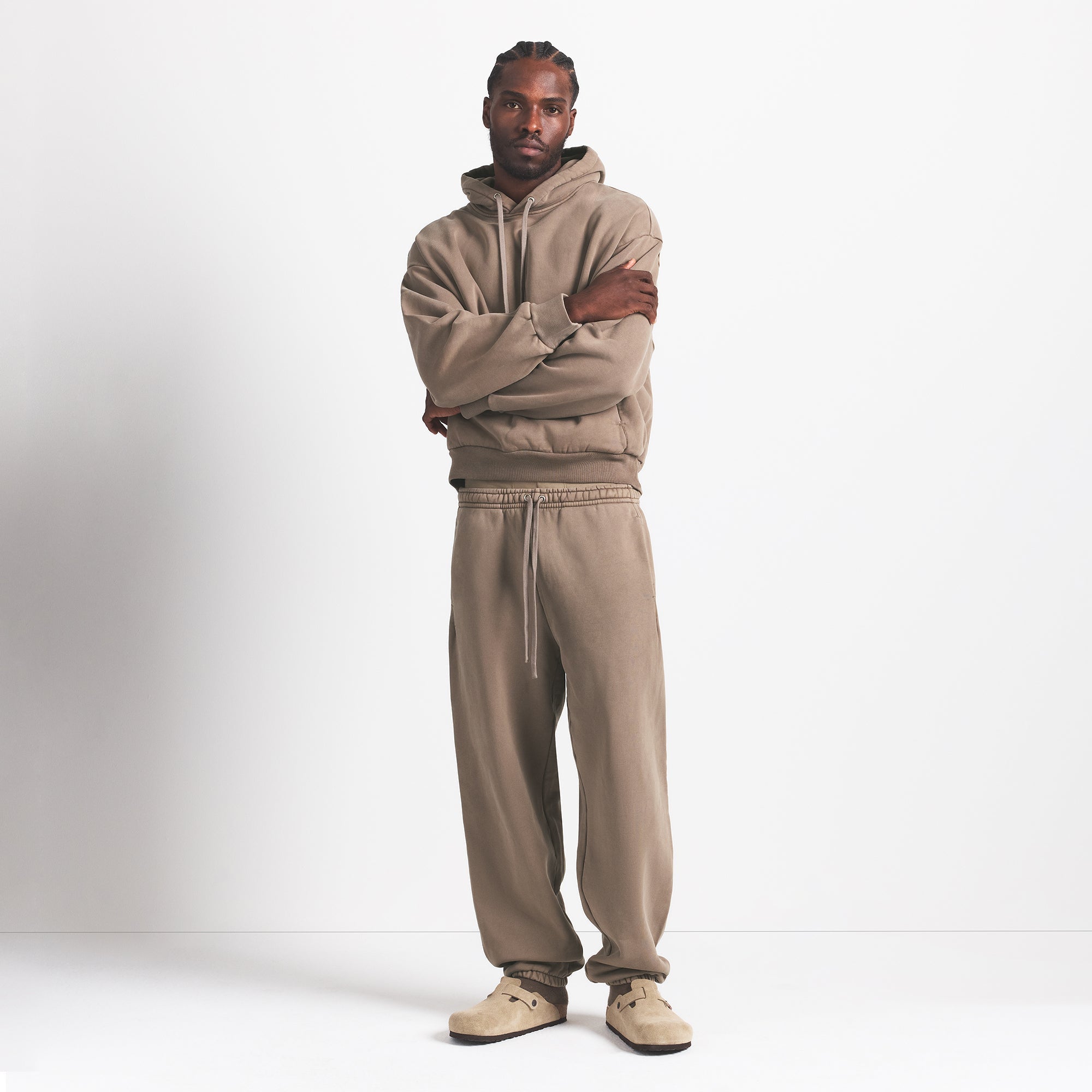 SKIMS HEAVYWEIGHT FLEECE MENS HOODIE | TRUFFLE - Sneaker Türkiye