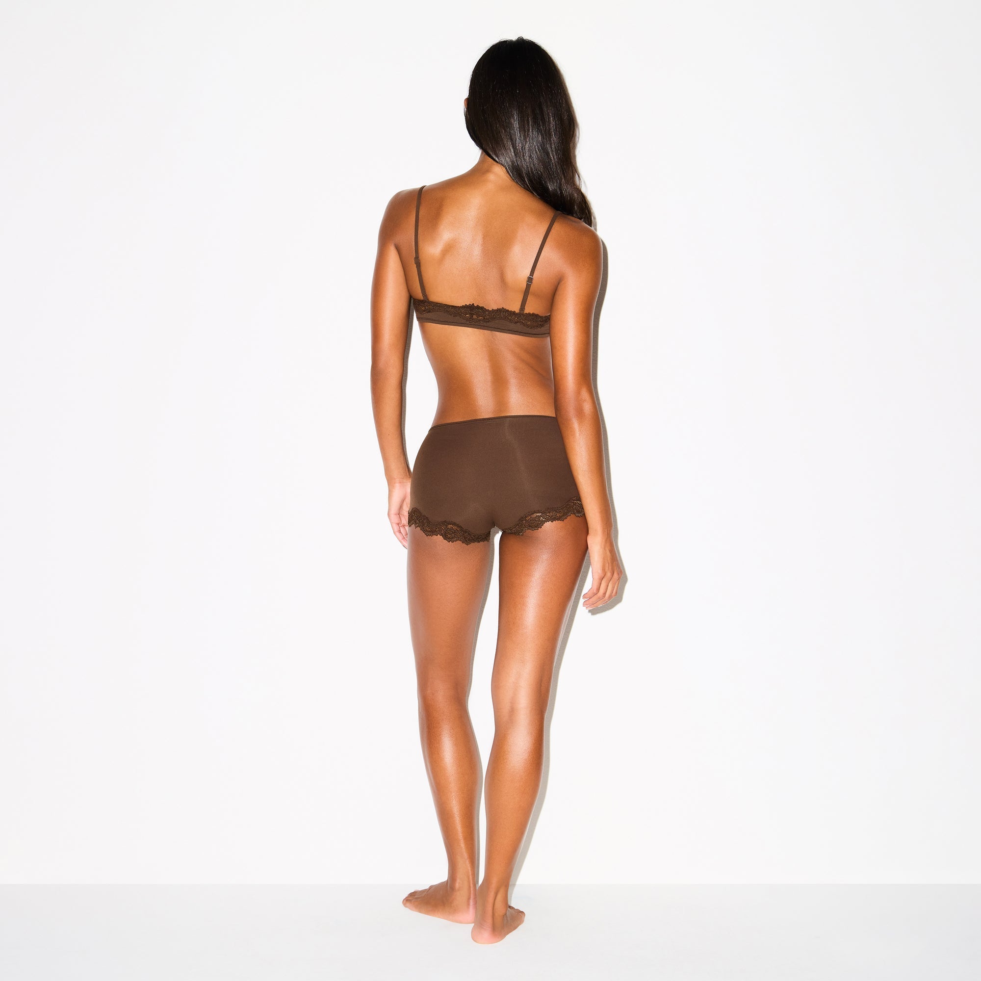 SKIMS FITS EVERYBODY LACE BOY SHORT | ESPRESSO - Sneaker Türkiye