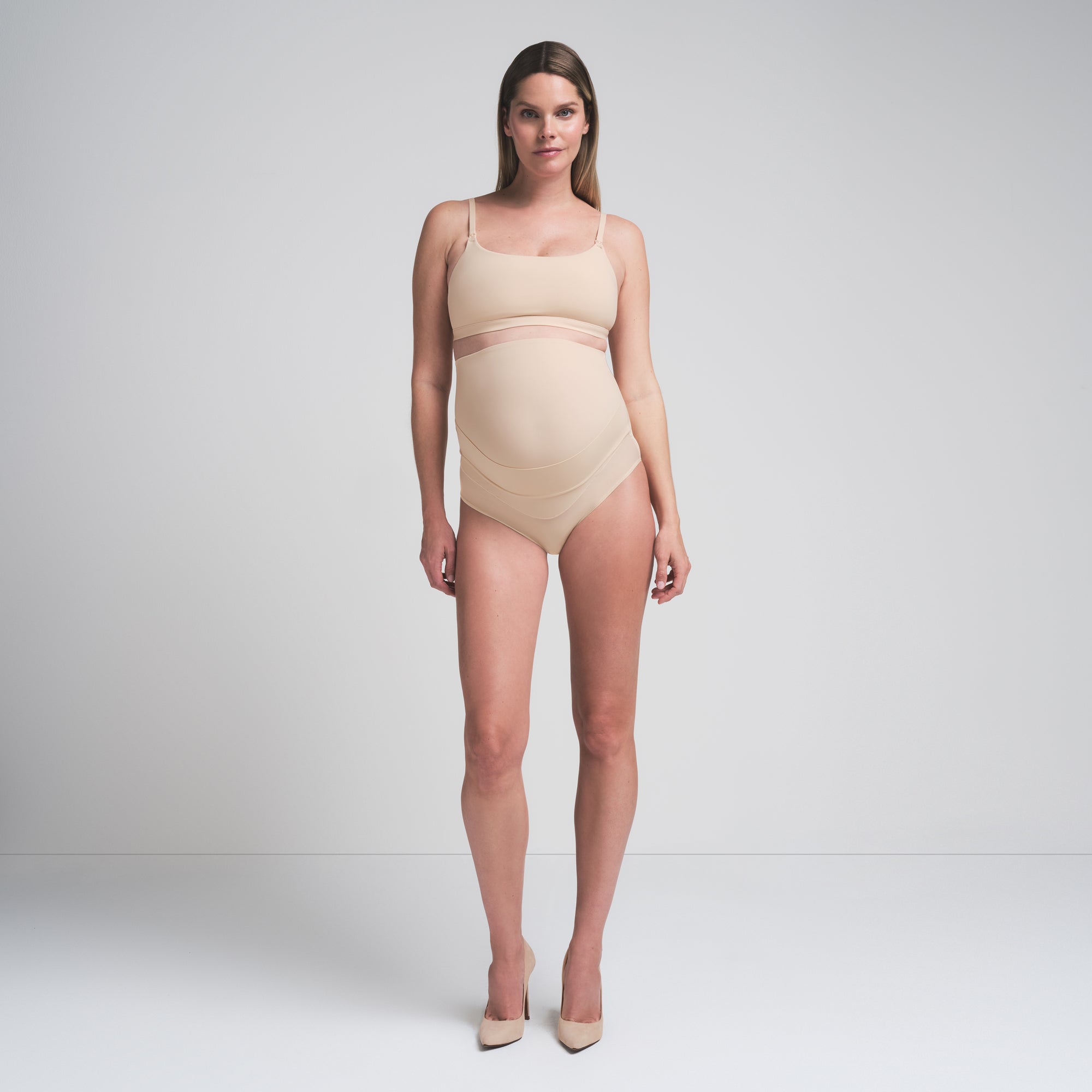 SKIMS FITS EVERYBODY MATERNITY BANDED HIGH-WAISTED BRIEF | SAND - Sneaker Türkiye