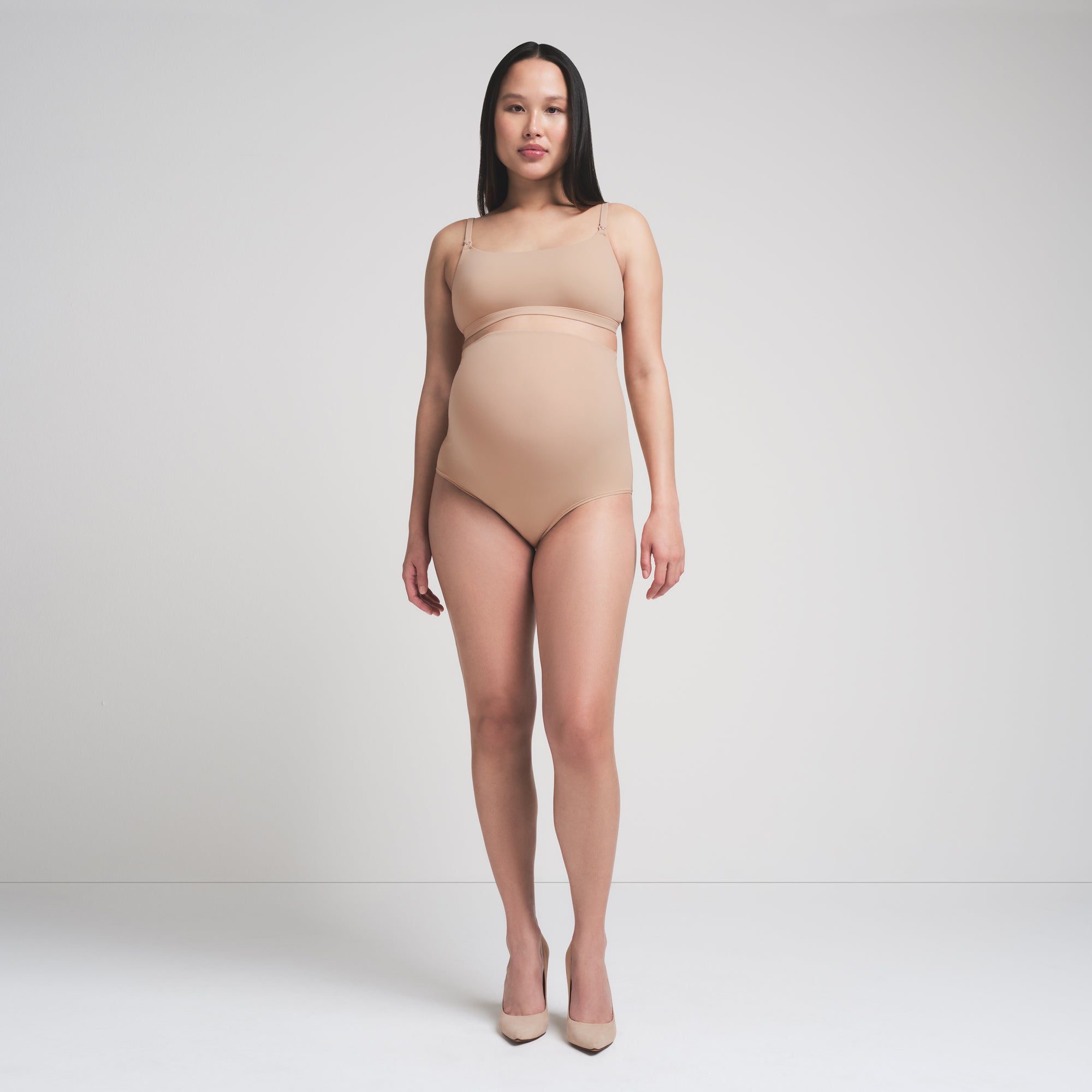 SKIMS FITS EVERYBODY MATERNITY HIGH-WAISTED BRIEF | CLAY - Sneaker Türkiye
