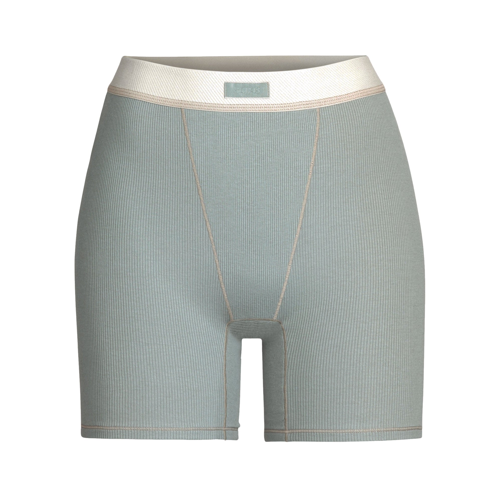 SKIMS COTTON RIB BOXER | MINERAL - Sneaker Türkiye