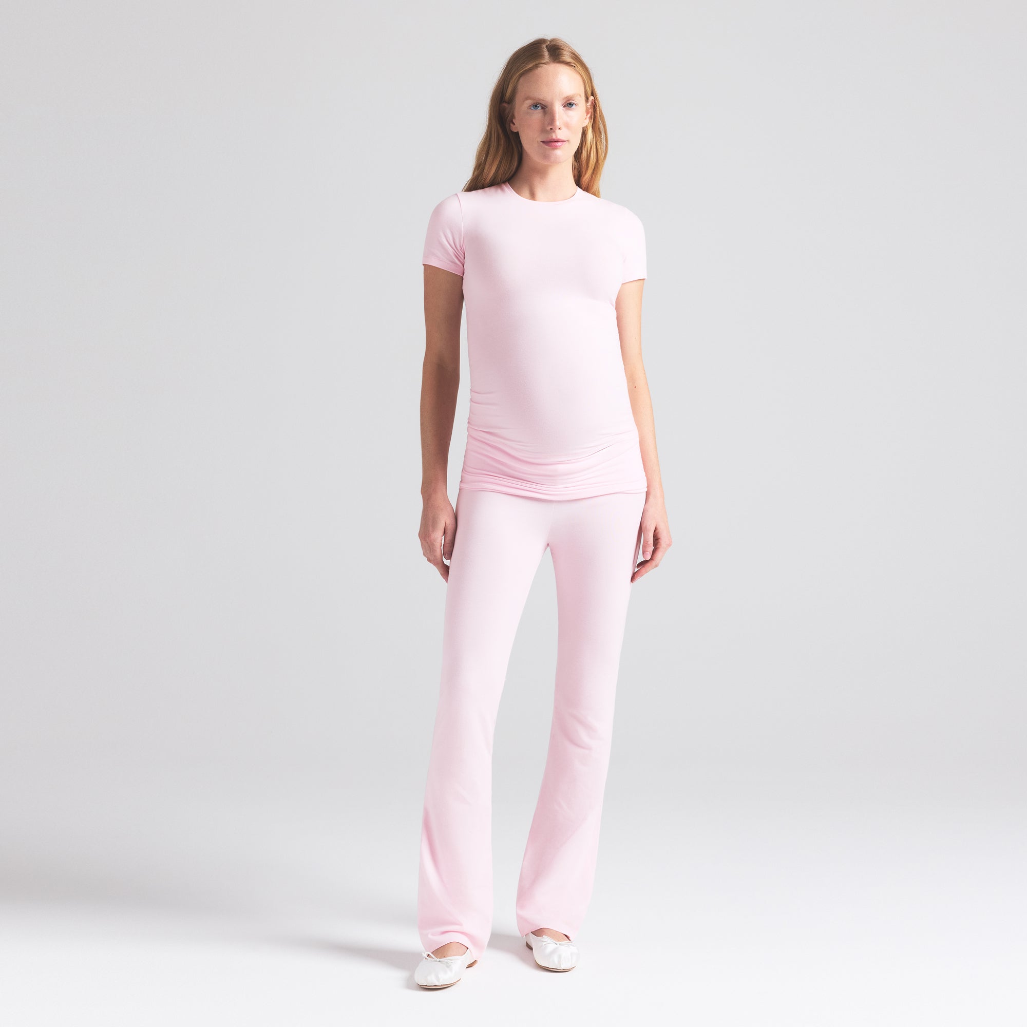 SKIMS COTTON JERSEY MATERNITY FOLDOVER PANT | CHERRY BLOSSOM - Sneaker Türkiye