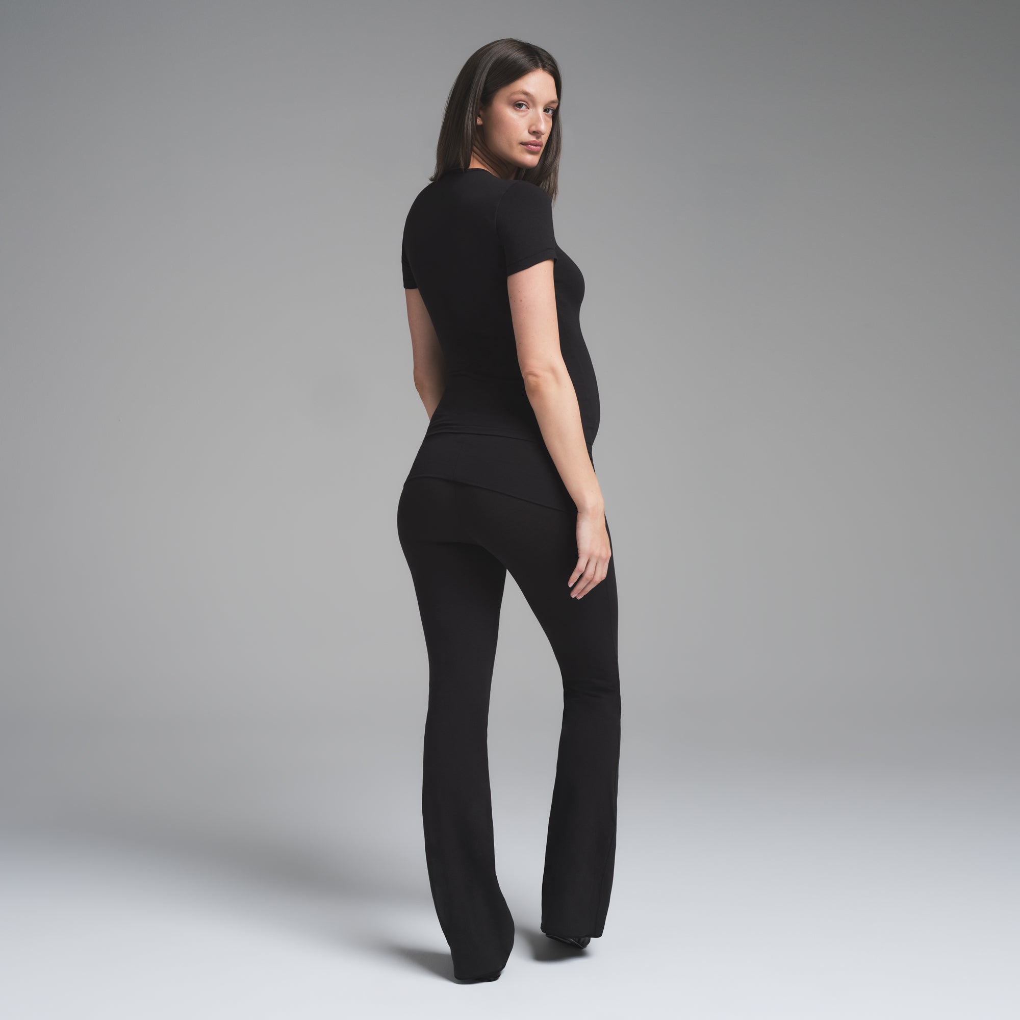 SKIMS COTTON JERSEY MATERNITY FOLDOVER PANT | SOOT - Sneaker Türkiye