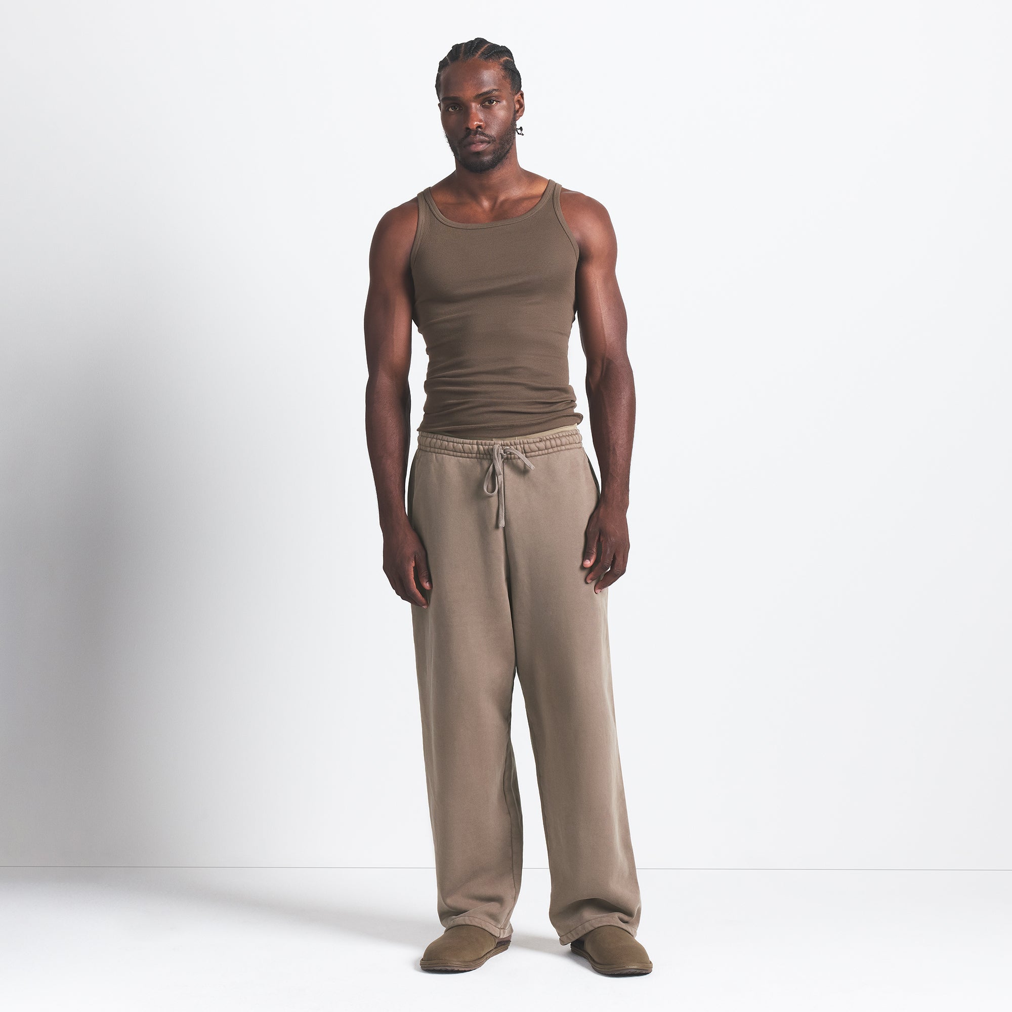 SKIMS HEAVYWEIGHT FLEECE MENS STRAIGHT LEG PANT | TRUFFLE - Sneaker Türkiye