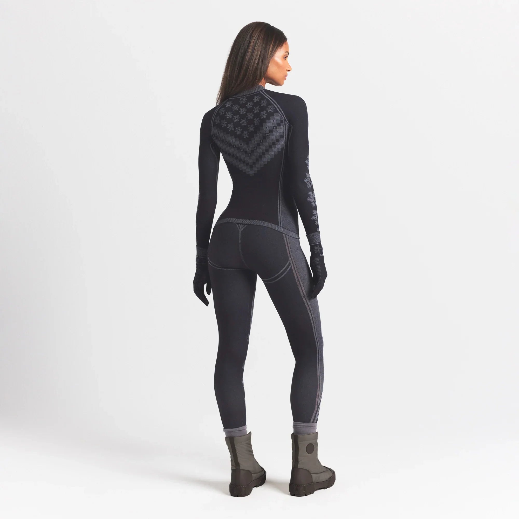 SKIMS FIRST LAYERS LEGGING | OBSIDIAN WINTER FAIR ISLE - Sneaker Türkiye