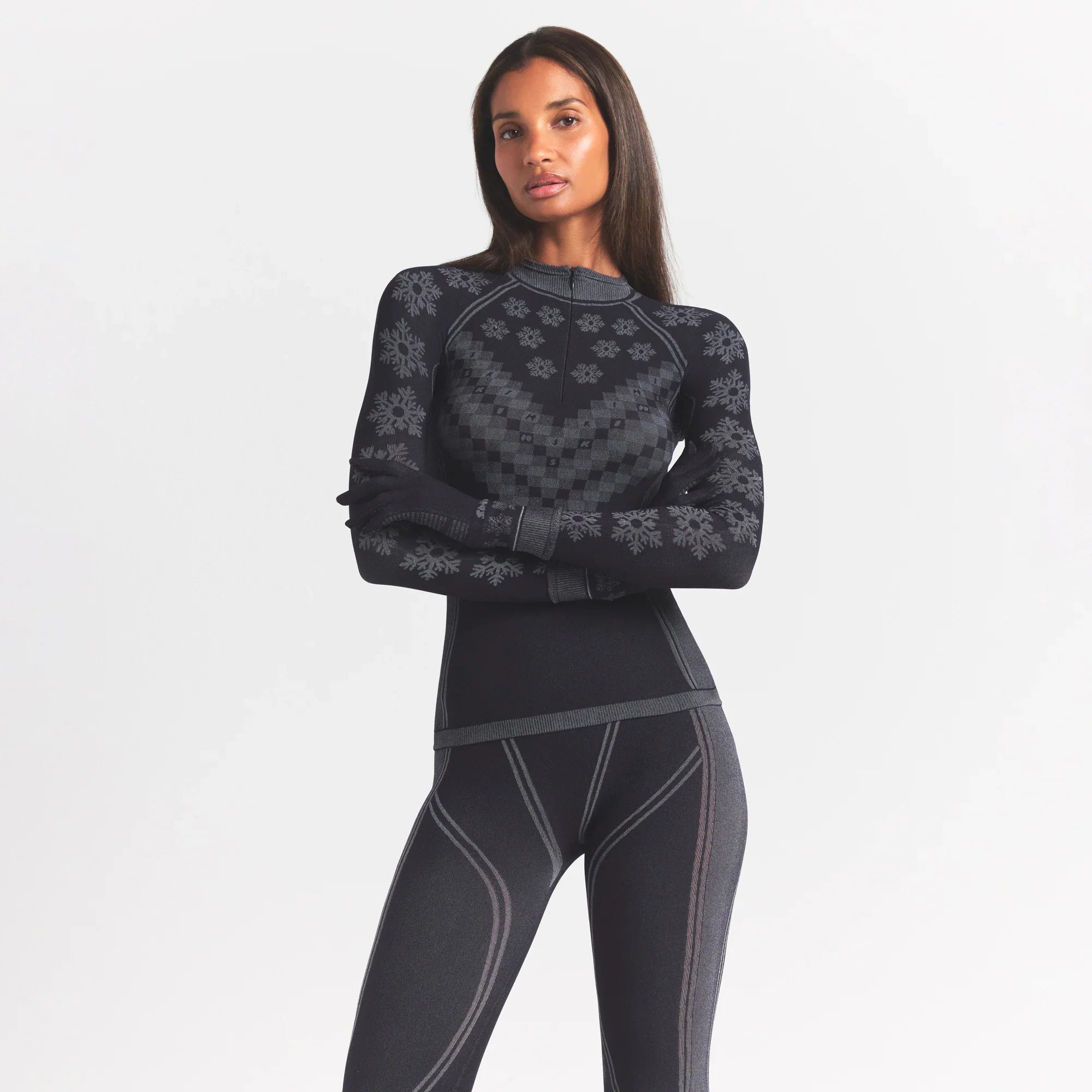 SKIMS FIRST LAYERS LEGGING | OBSIDIAN WINTER FAIR ISLE - Sneaker Türkiye