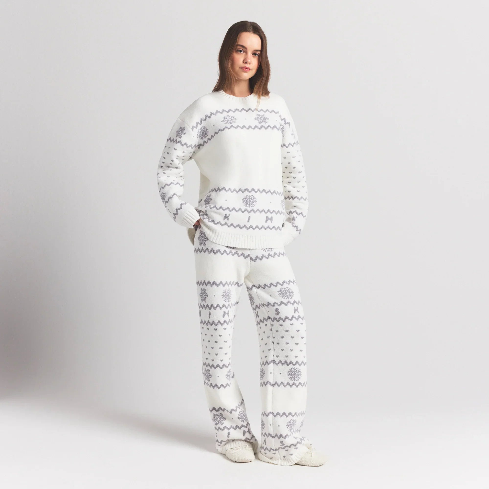 SKIMS COZY LIGHT PANT | MARBLE HEART FAIR ISLE - Sneaker Türkiye