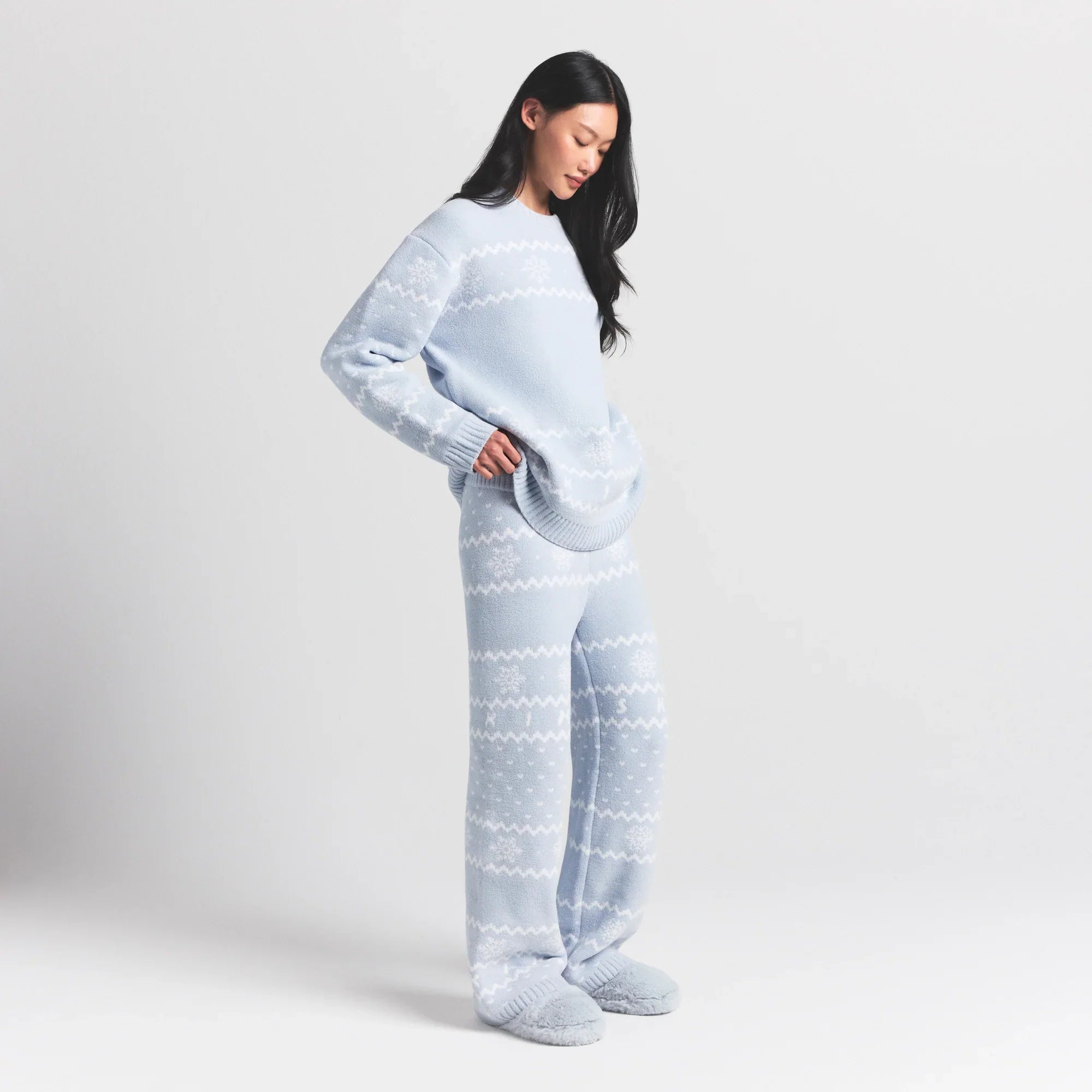 SKIMS COZY LIGHT PANT | ZEN BLUE HEART FAIR ISLE - Sneaker Türkiye