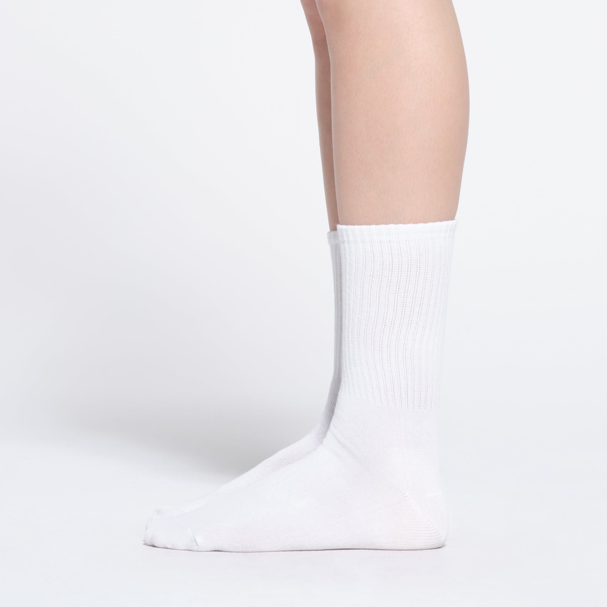 SKIMS RIBBED CREW SOCK | SNOW - Sneaker Türkiye