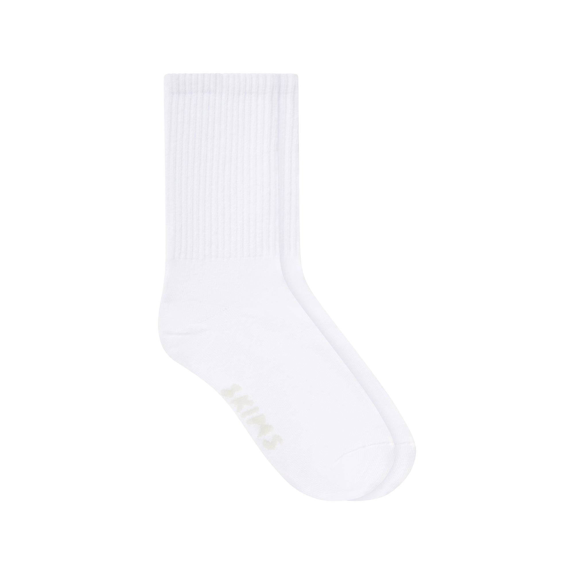 SKIMS RIBBED CREW SOCK | SNOW - Sneaker Türkiye