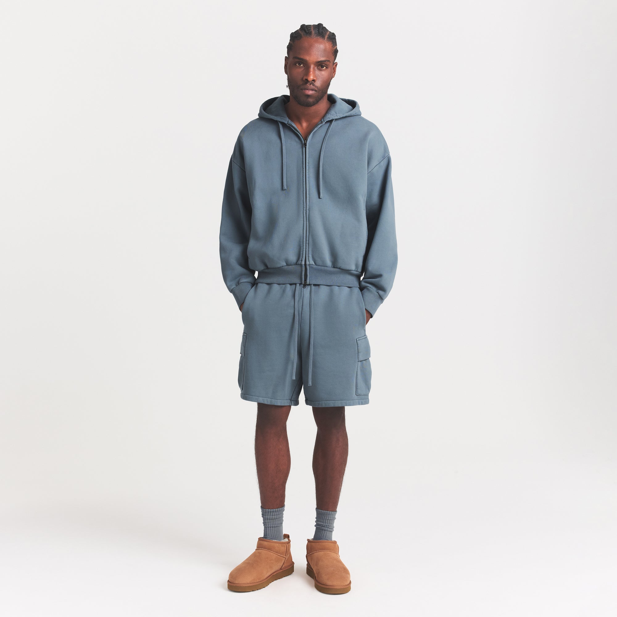 SKIMS HEAVYWEIGHT FLEECE MENS CARGO SHORT | KYANITE - Sneaker Türkiye