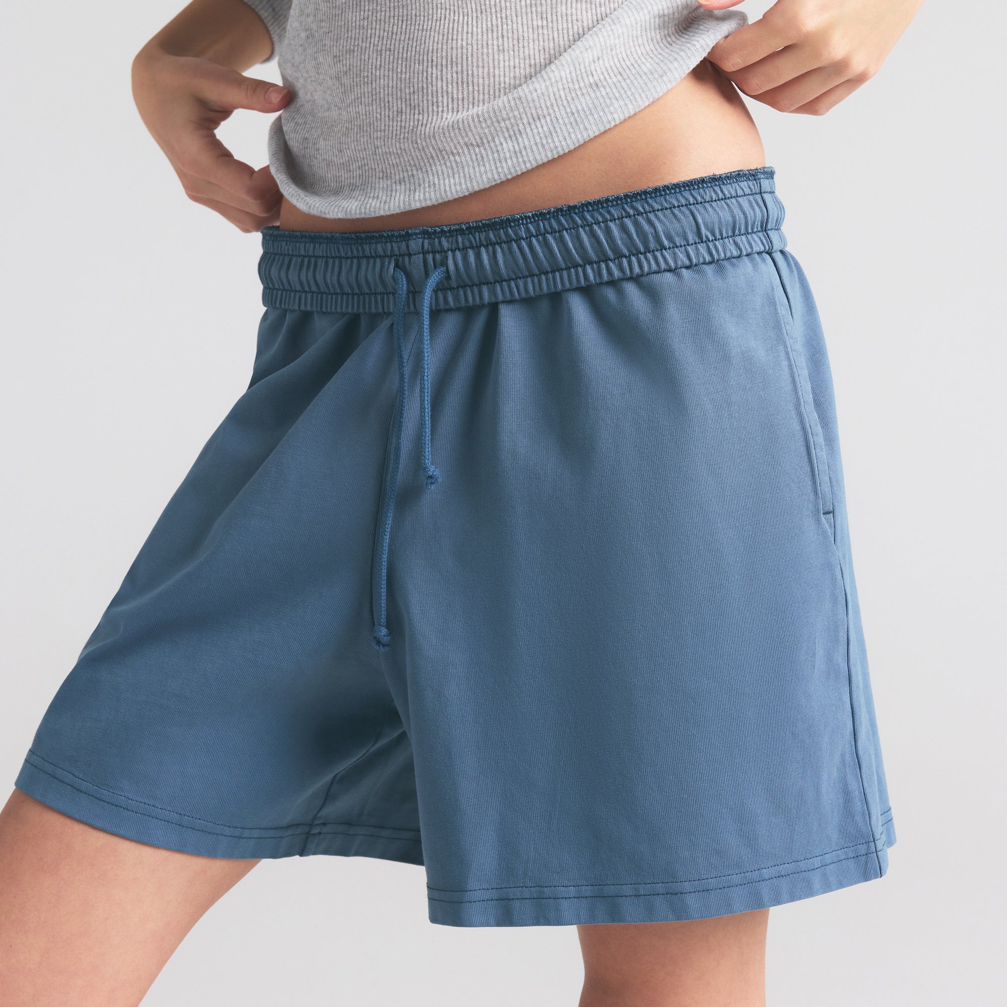 SKIMS OUTDOOR HEAVY JERSEY LONG SHORT | HARBOR - Sneaker Türkiye