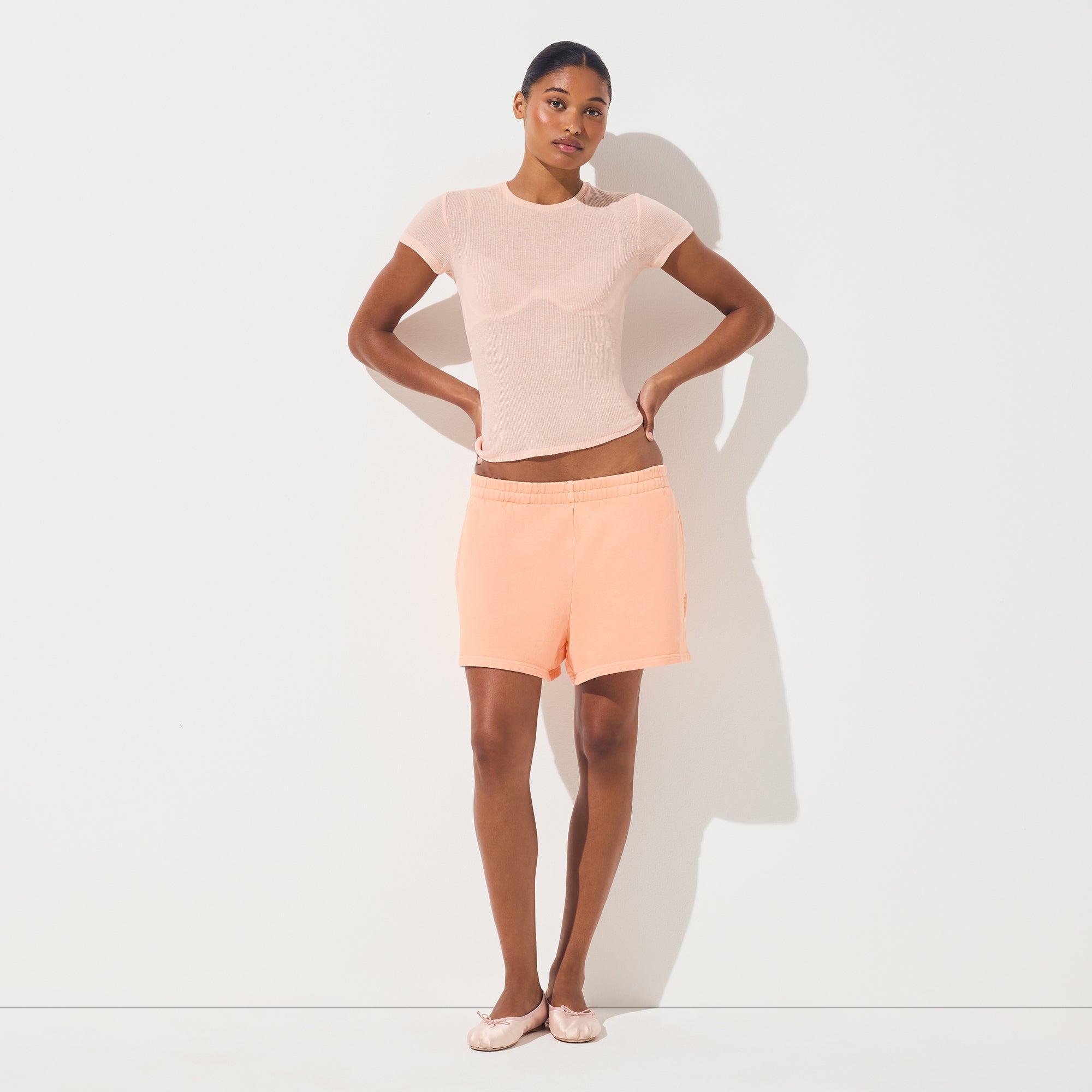 SKIMS FRENCH TERRY CLASSIC SHORT | CANTALOUPE - Sneaker Türkiye