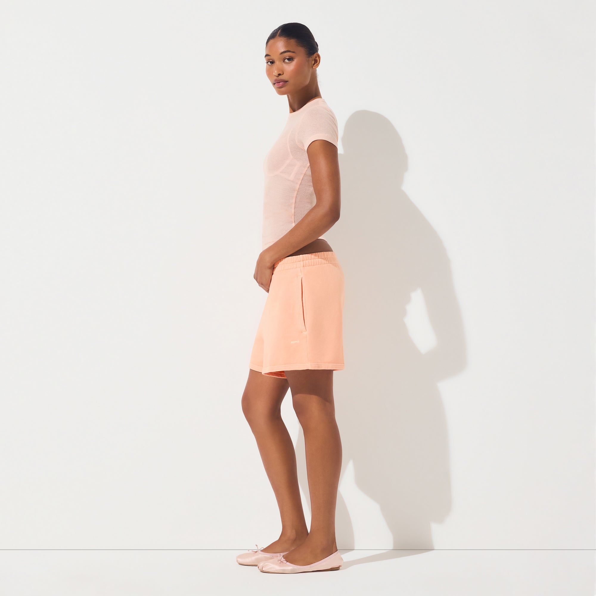 SKIMS FRENCH TERRY CLASSIC SHORT | CANTALOUPE - Sneaker Türkiye