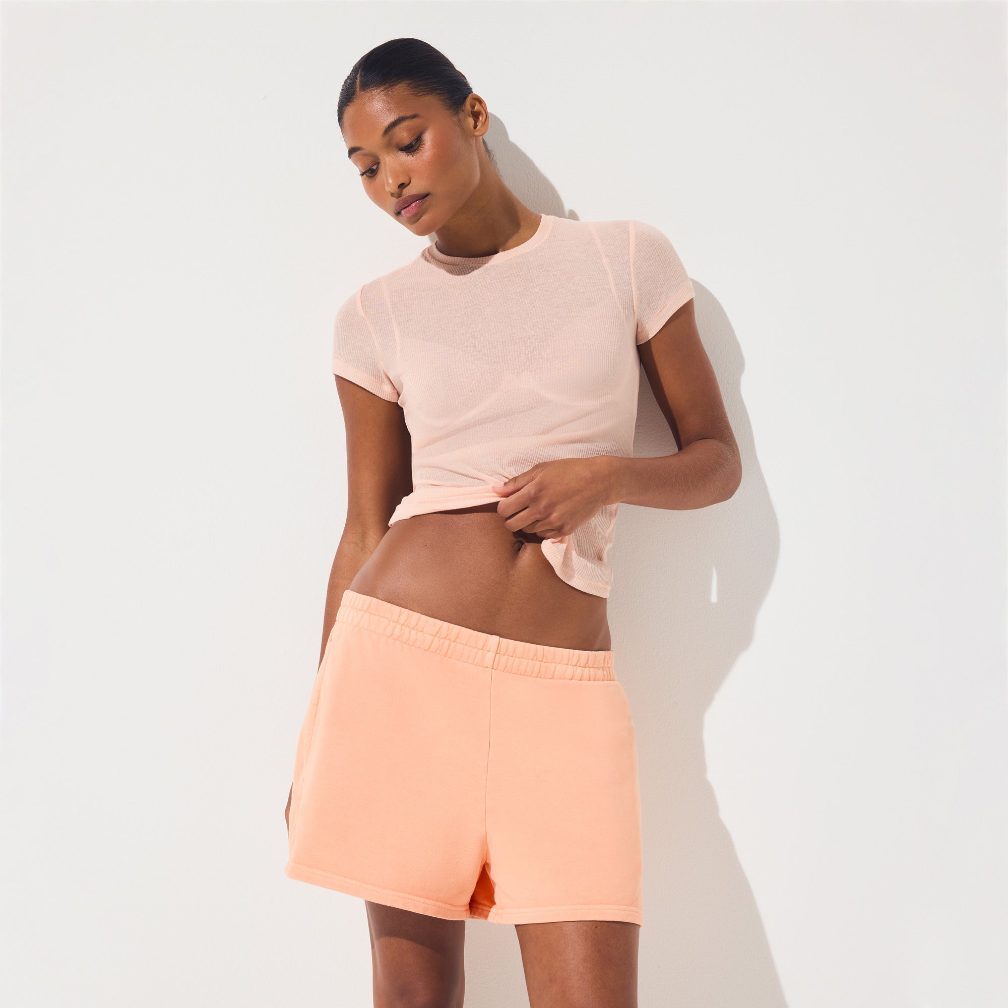 SKIMS FRENCH TERRY CLASSIC SHORT | CANTALOUPE - Sneaker Türkiye
