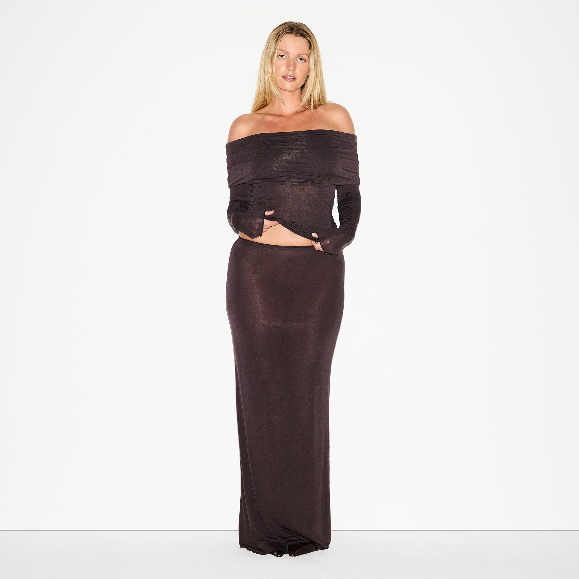 SKIMS SHEER MODAL LONG SKIRT | PHOENIX - Sneaker Türkiye