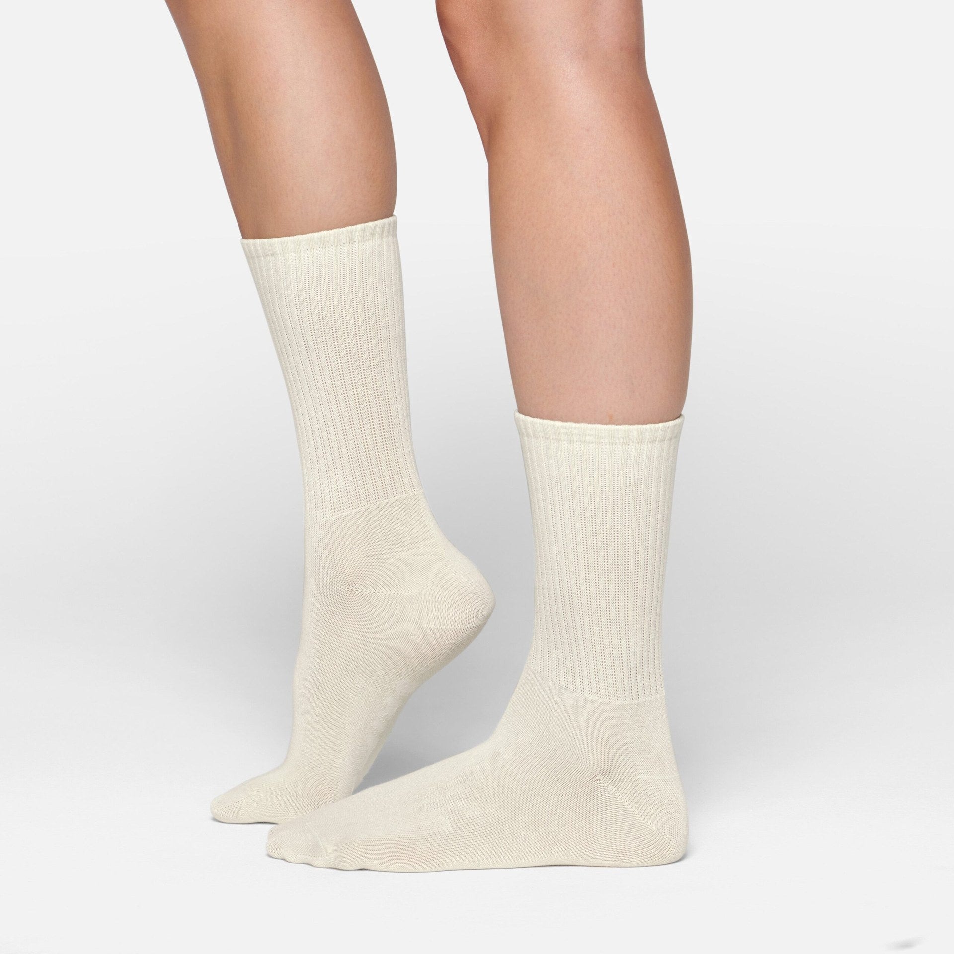 SKIMS RIBBED CREW SOCK | BONE - Sneaker Türkiye