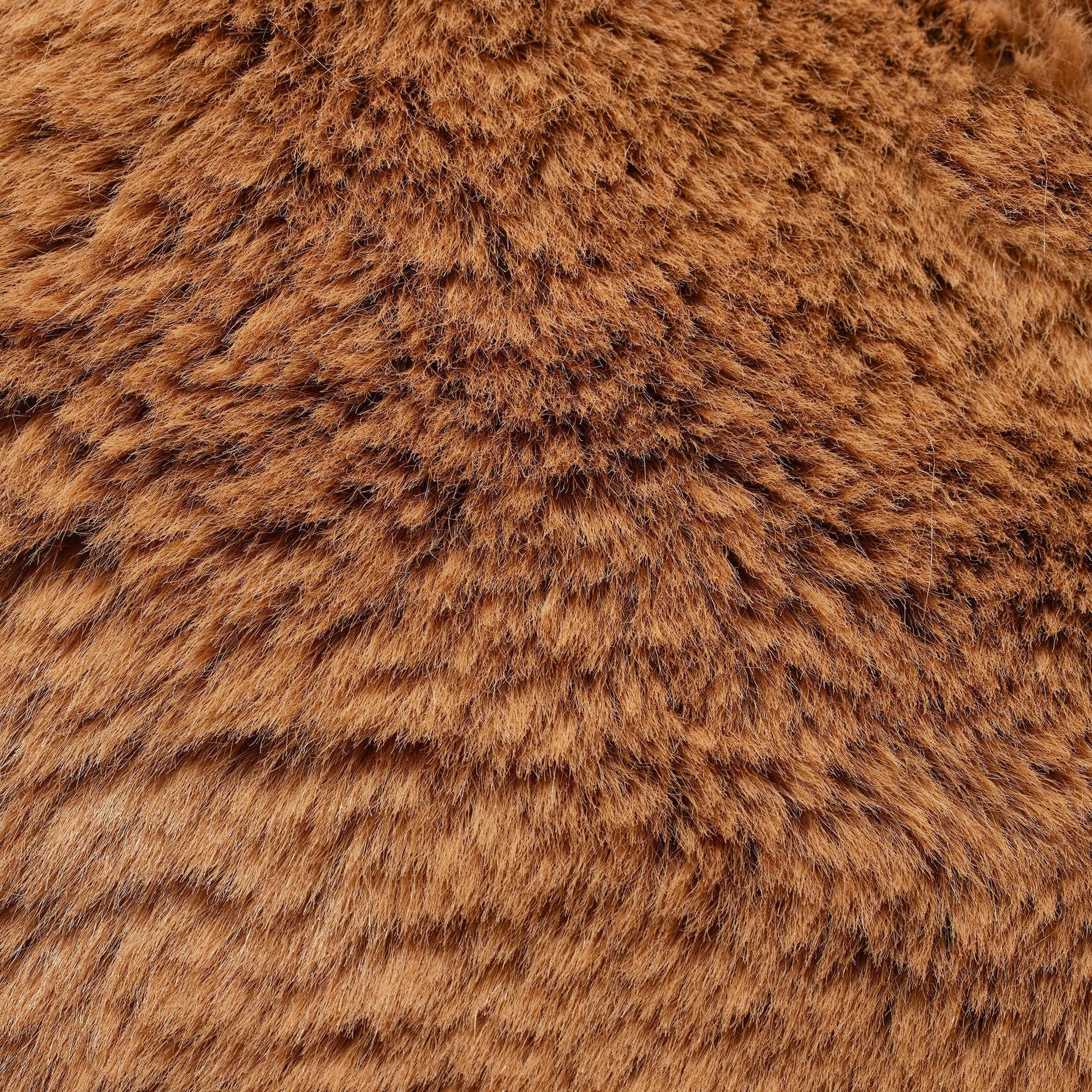 SKIMS FAUX FUR JUMBO TOTE | CAMEL - Sneaker Türkiye