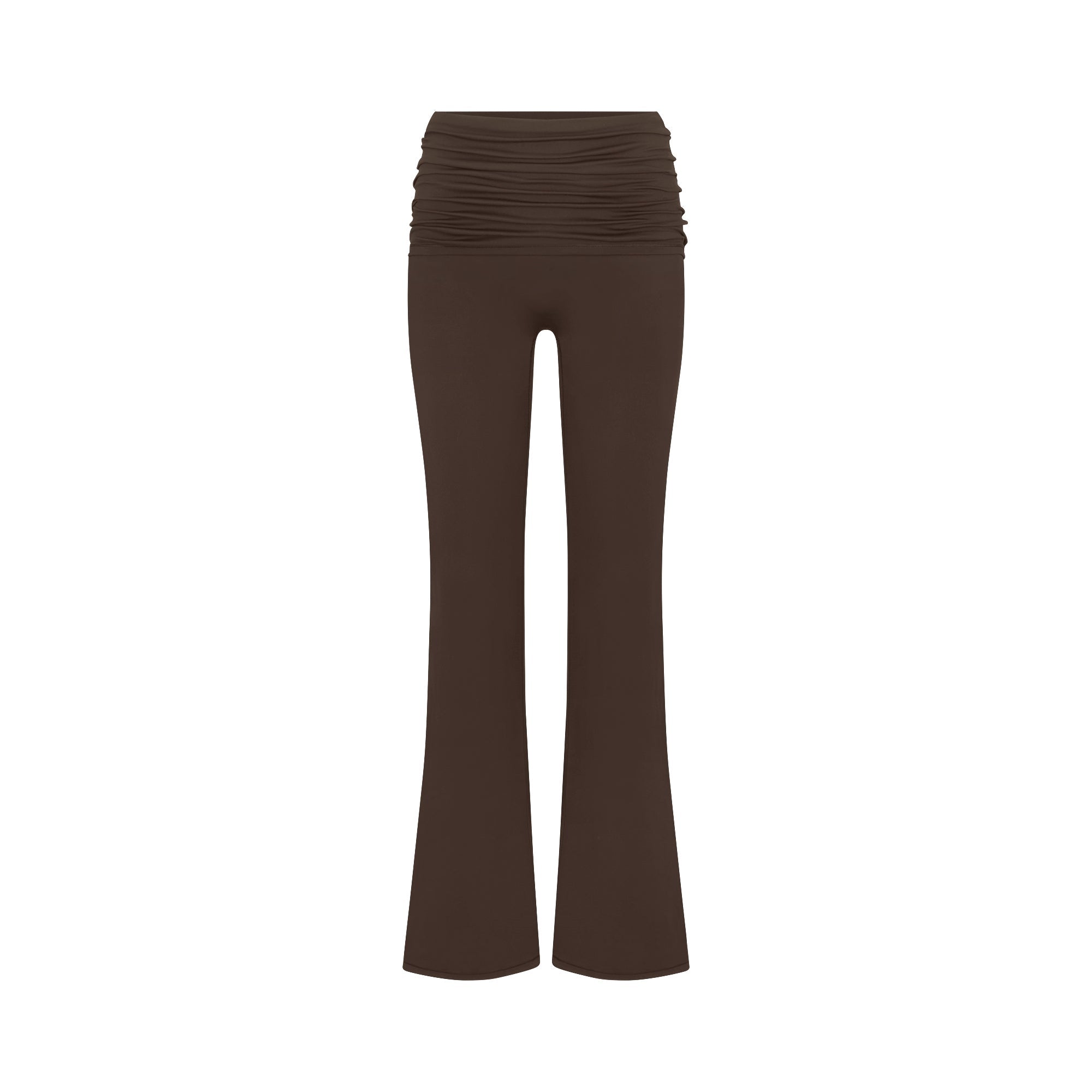 NikeSKIMS MATTE FOLDOVER SLIM FLARE LEGGING | DARK SEPIA - Sneaker Türkiye