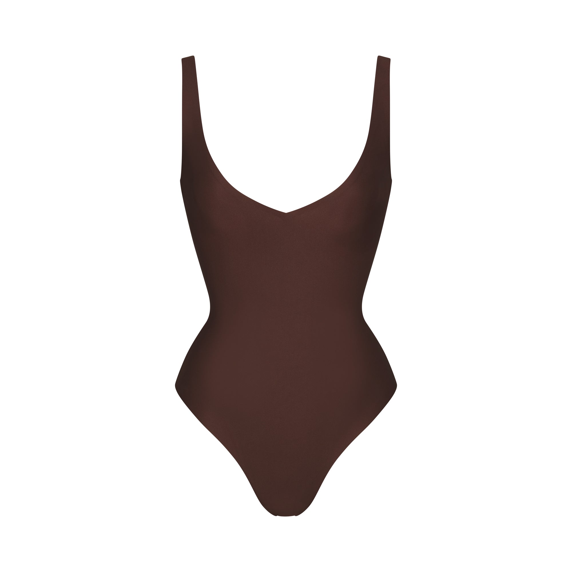 SKIMS BODY UNLINED PLUNGE THONG BODYSUIT | COCOA - Sneaker Türkiye
