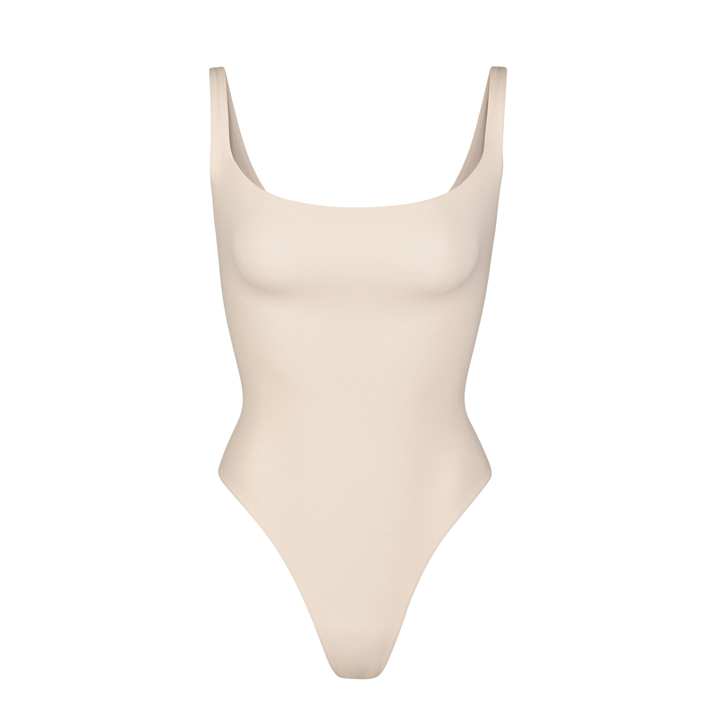 SKIMS FITS EVERYBODY SQUARE NECK BODYSUIT | SAND - Sneaker Türkiye