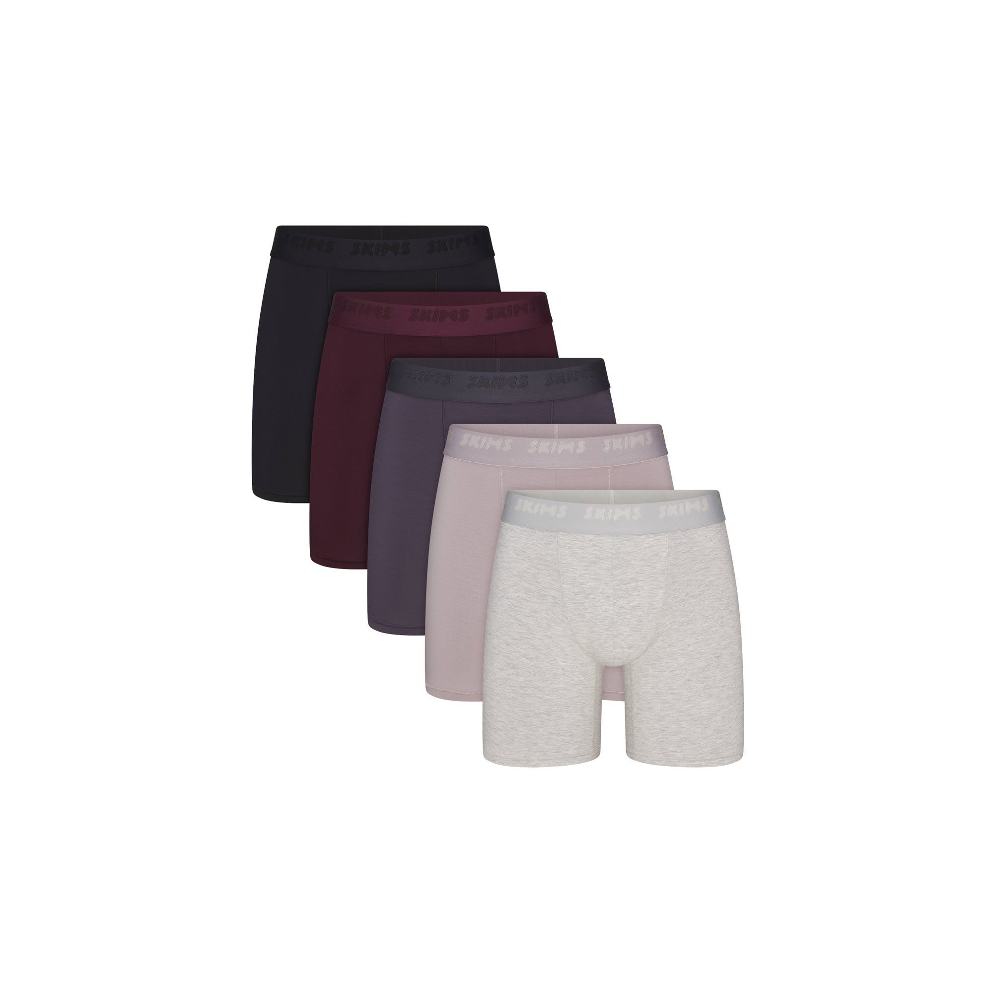 SKIMS STRETCH MENS 5″ BOXER BRIEF 5-PACK | RAVEN CURRANT MULTI - Sneaker Türkiye