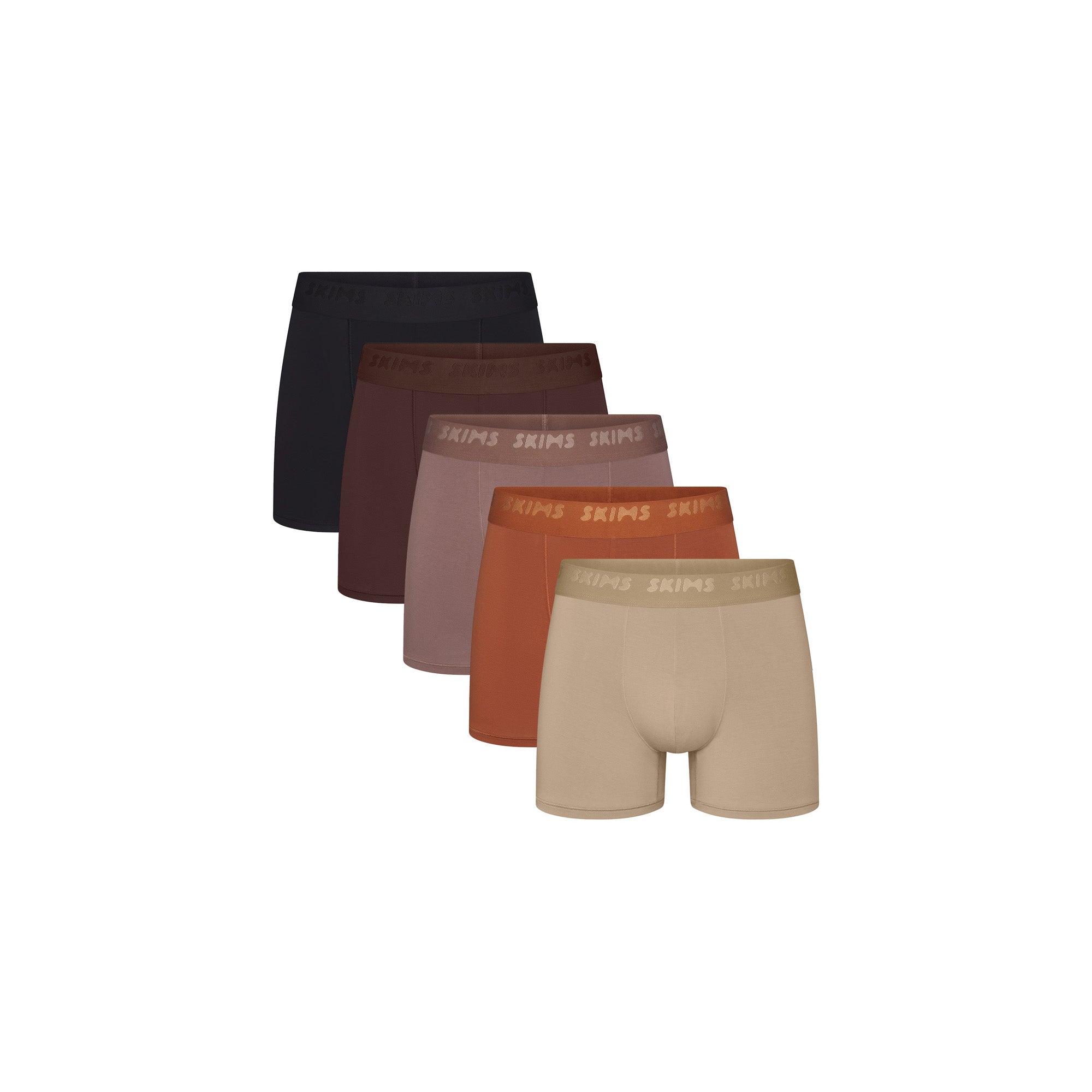 SKIMS STRETCH MENS 3″ BOXER BRIEF 5-PACK | COCOA MULTI - Sneaker Türkiye