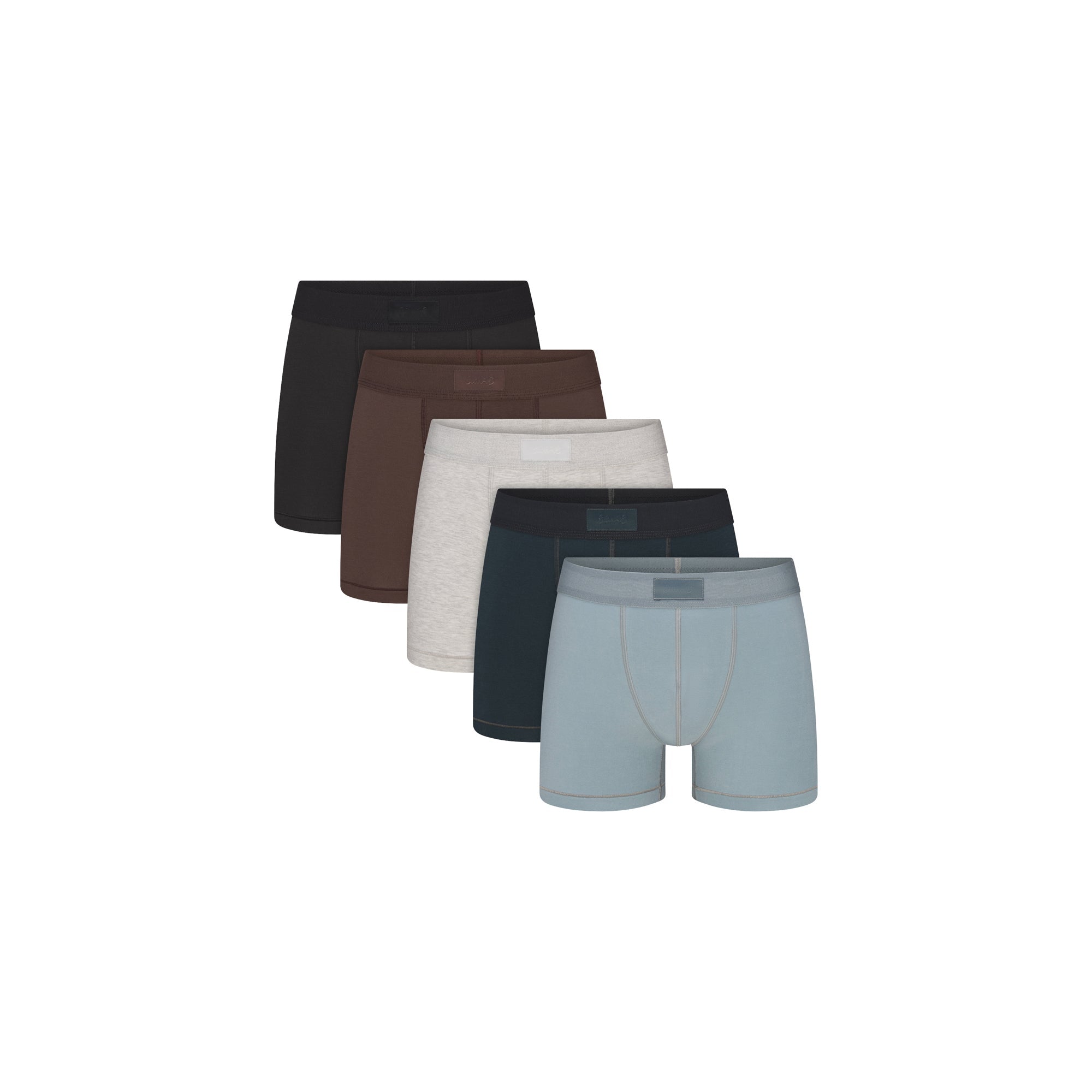 SKIMS COTTON MENS 3″ BOXER BRIEF 5-PACK | VERDANT SKY MULTI - Sneaker Türkiye