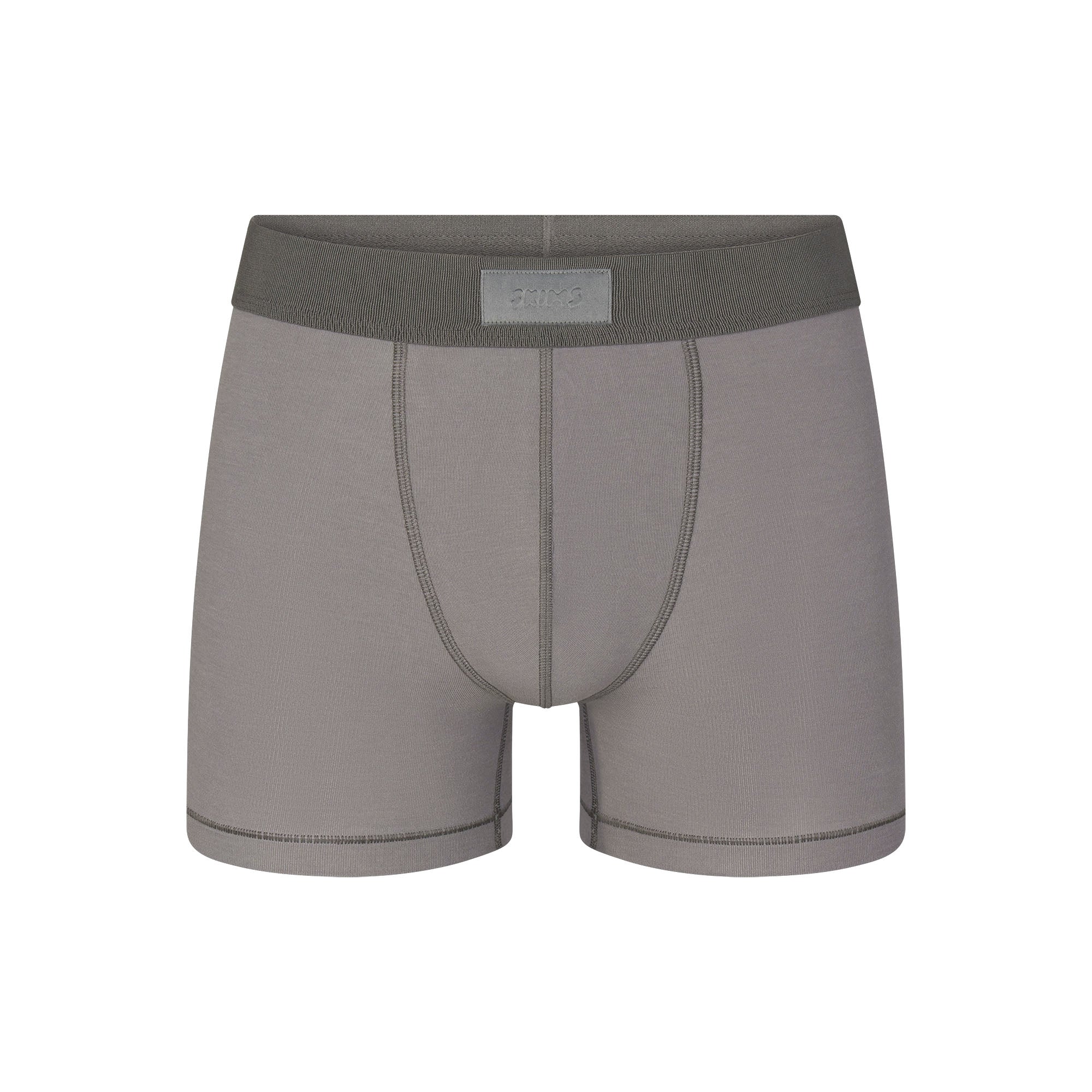 SKIMS COTTON MENS 3″ BOXER BRIEF | WASHED GUNMETAL - Sneaker Türkiye