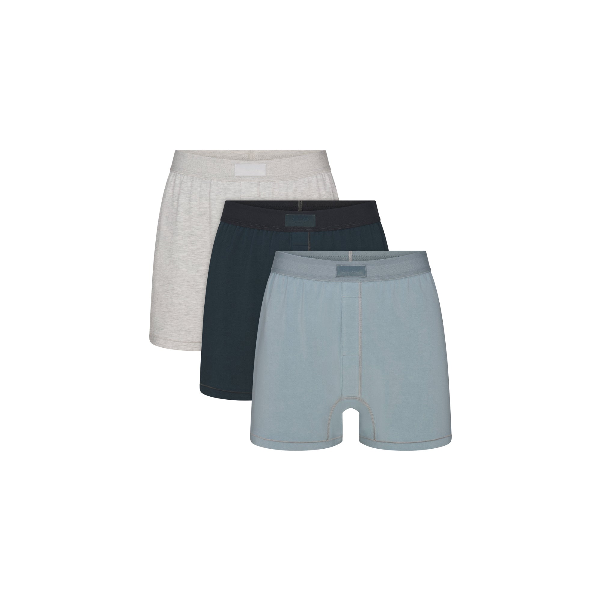 SKIMS COTTON MENS KNIT BOXER 3-PACK | VERDANT MULTI - Sneaker Türkiye