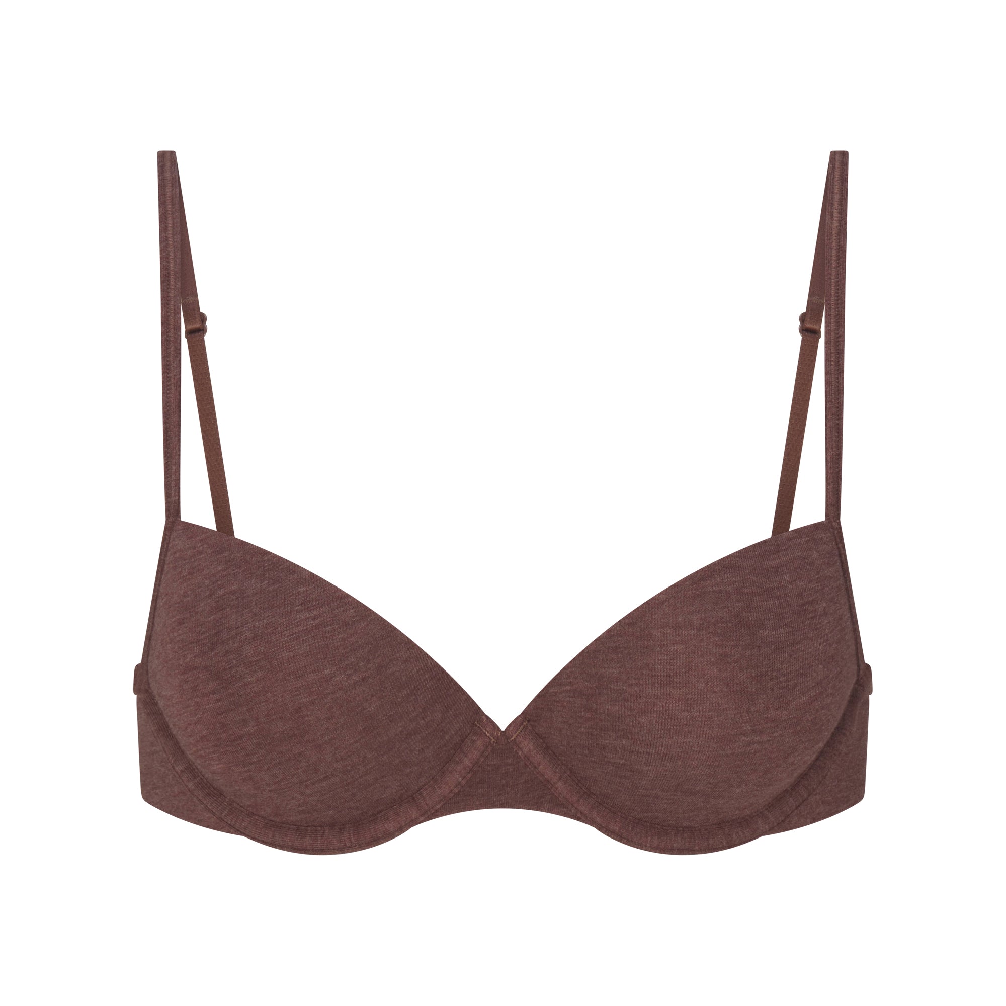 SKIMS EVERYDAY COTTON T-SHIRT BRA | COCOA HEATHER - Sneaker Türkiye