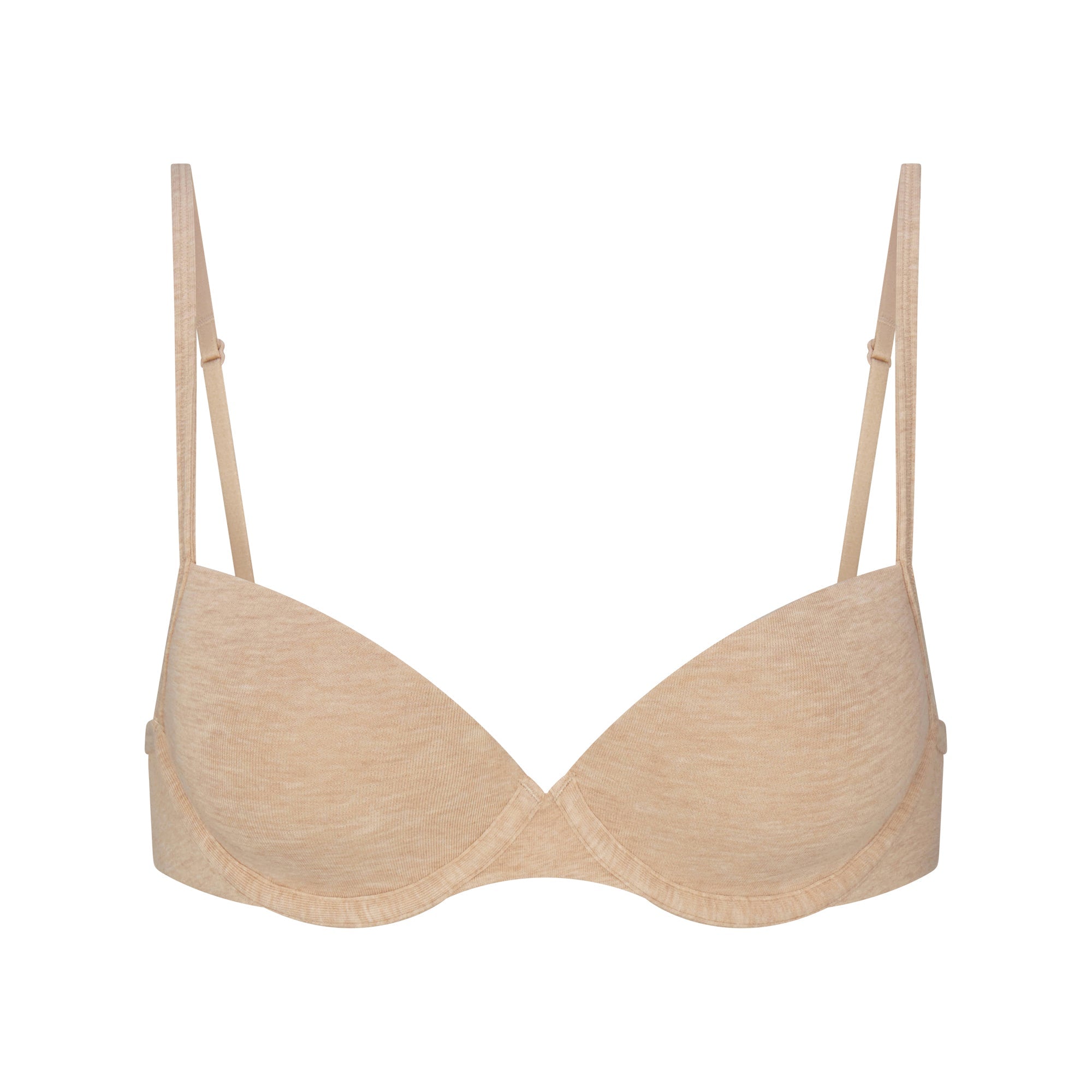 SKIMS EVERYDAY COTTON T-SHIRT BRA | CLAY HEATHER - Sneaker Türkiye